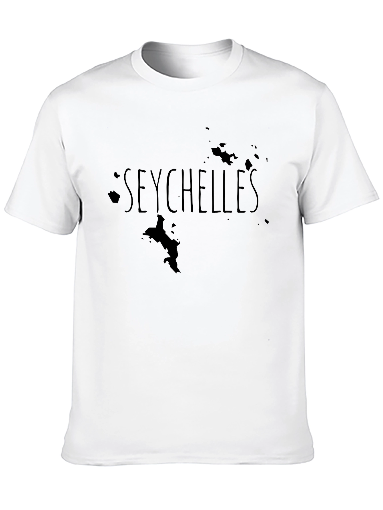 Seychelles Map Graphic T-Shirt - Island Souvenir Tee