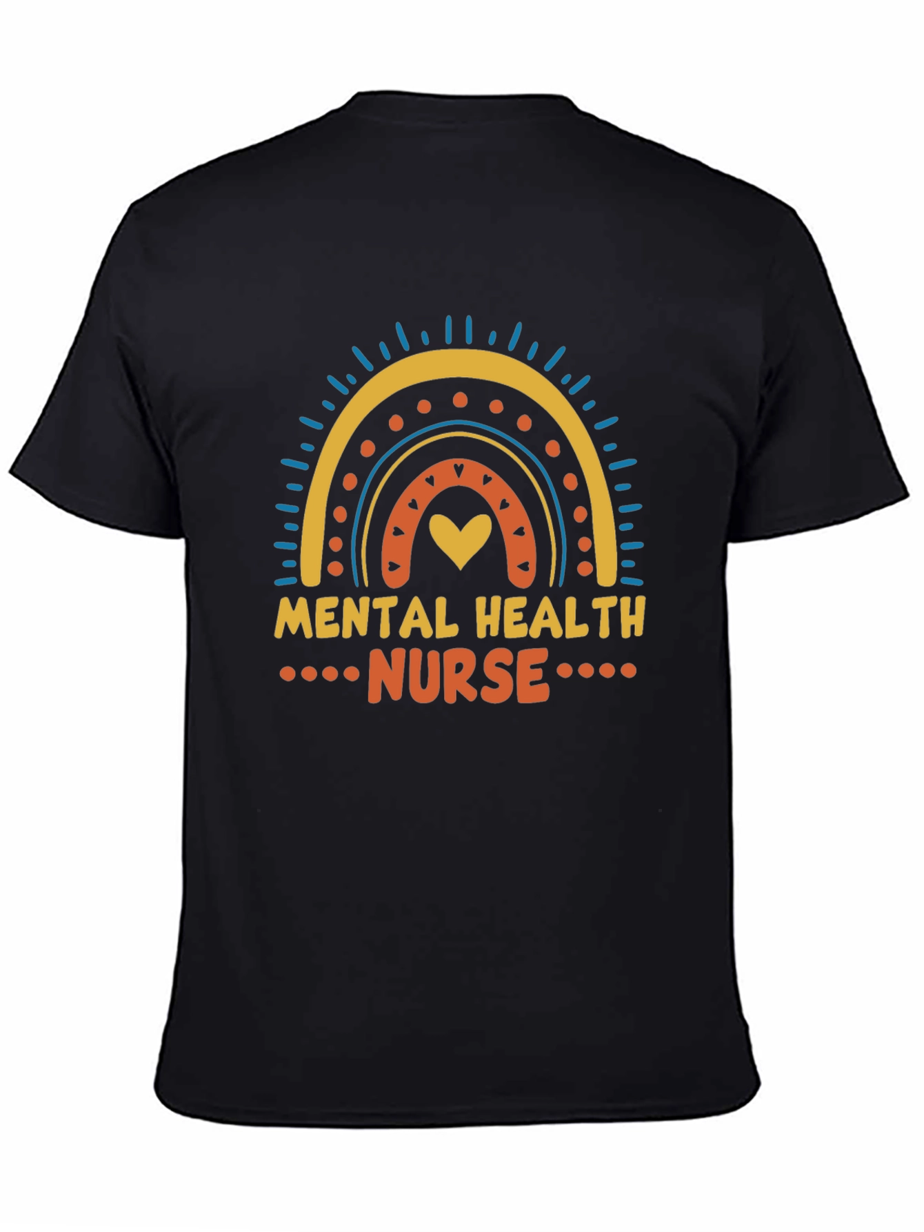 Mental Health Nurse Rainbow Graphic Tee