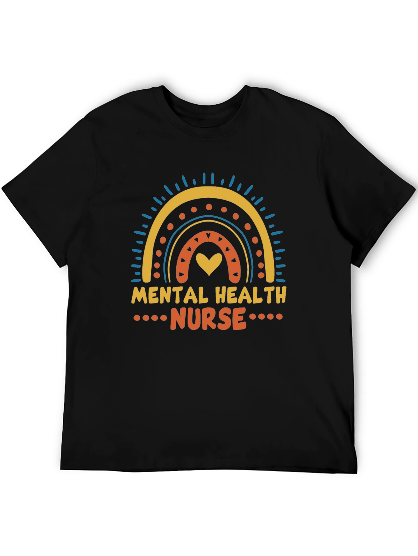 Mental Health Nurse Rainbow Graphic Tee