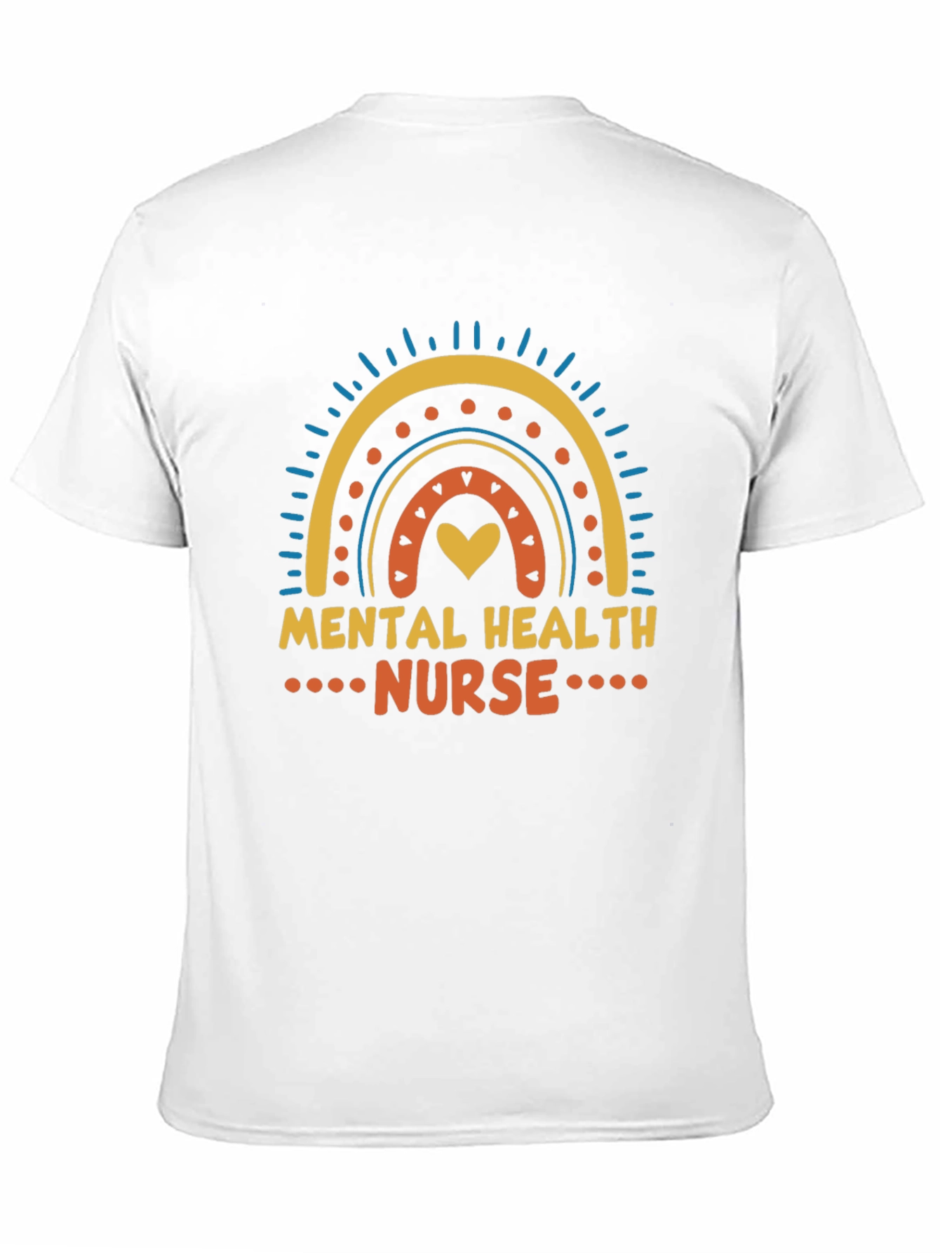 Mental Health Nurse Rainbow Graphic Tee
