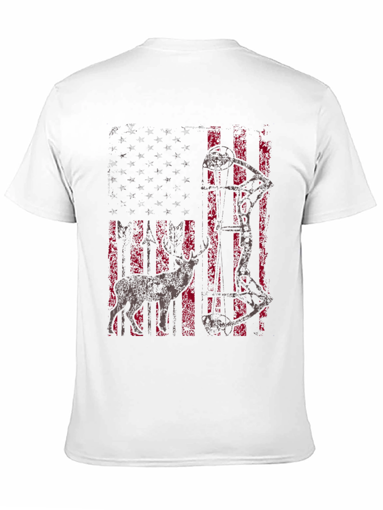 American Flag Deer Hunting T-Shirt