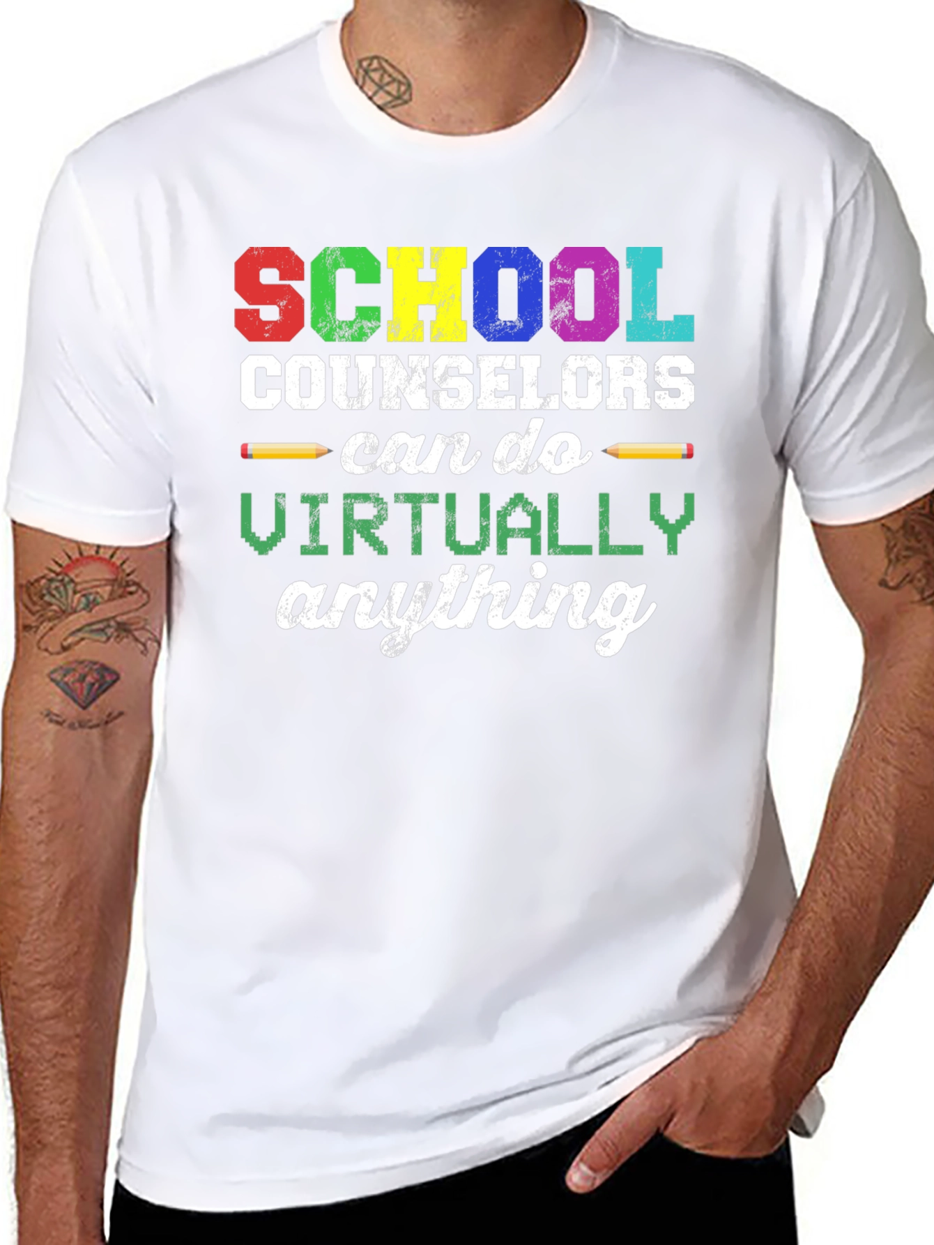 School Counselor T-Shirt: Can Do Virtually Anything!
