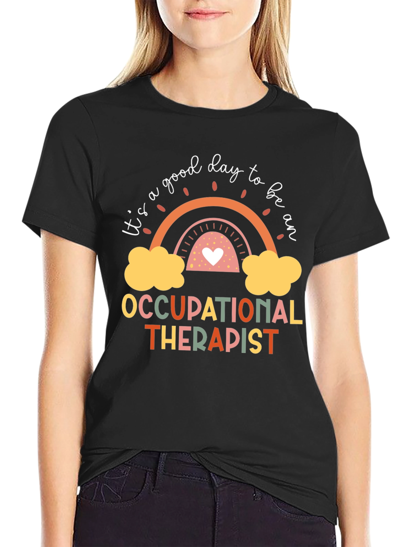 Occupational Therapist Rainbow Graphic T-Shirt