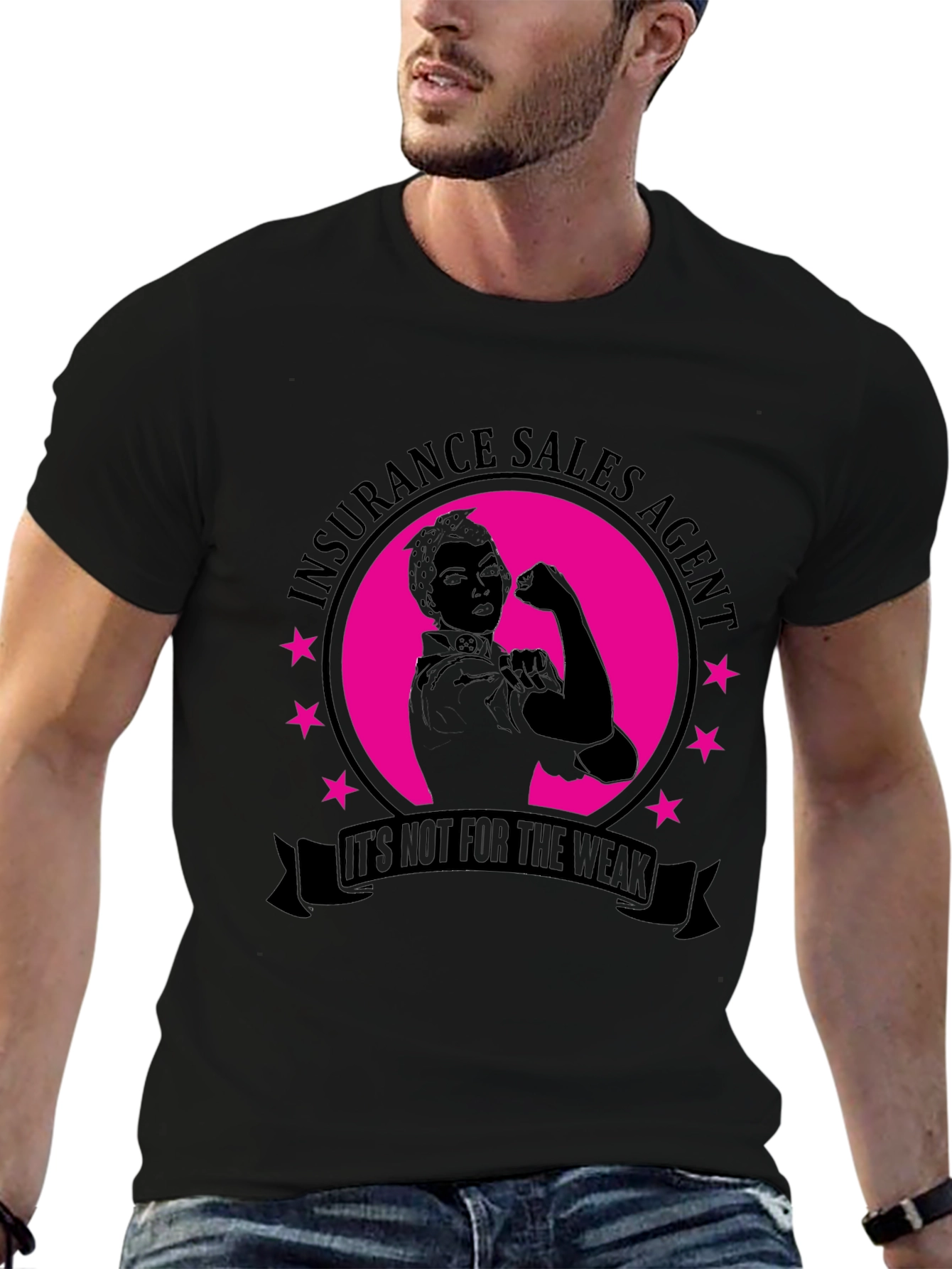 Insurance Sales Agent Strong Woman T-Shirt