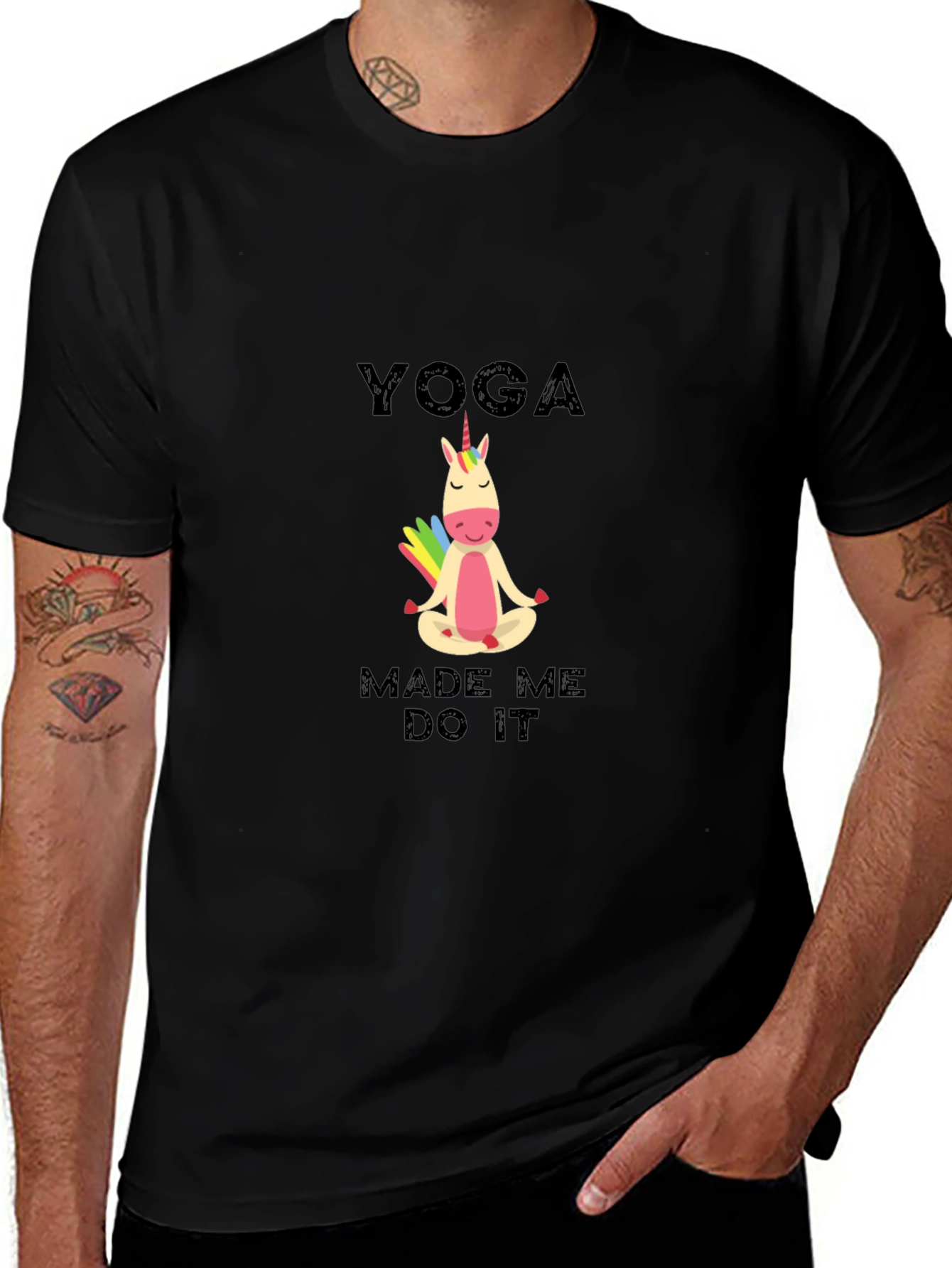Yoga Made Me Do It Unisex T-Shirt
