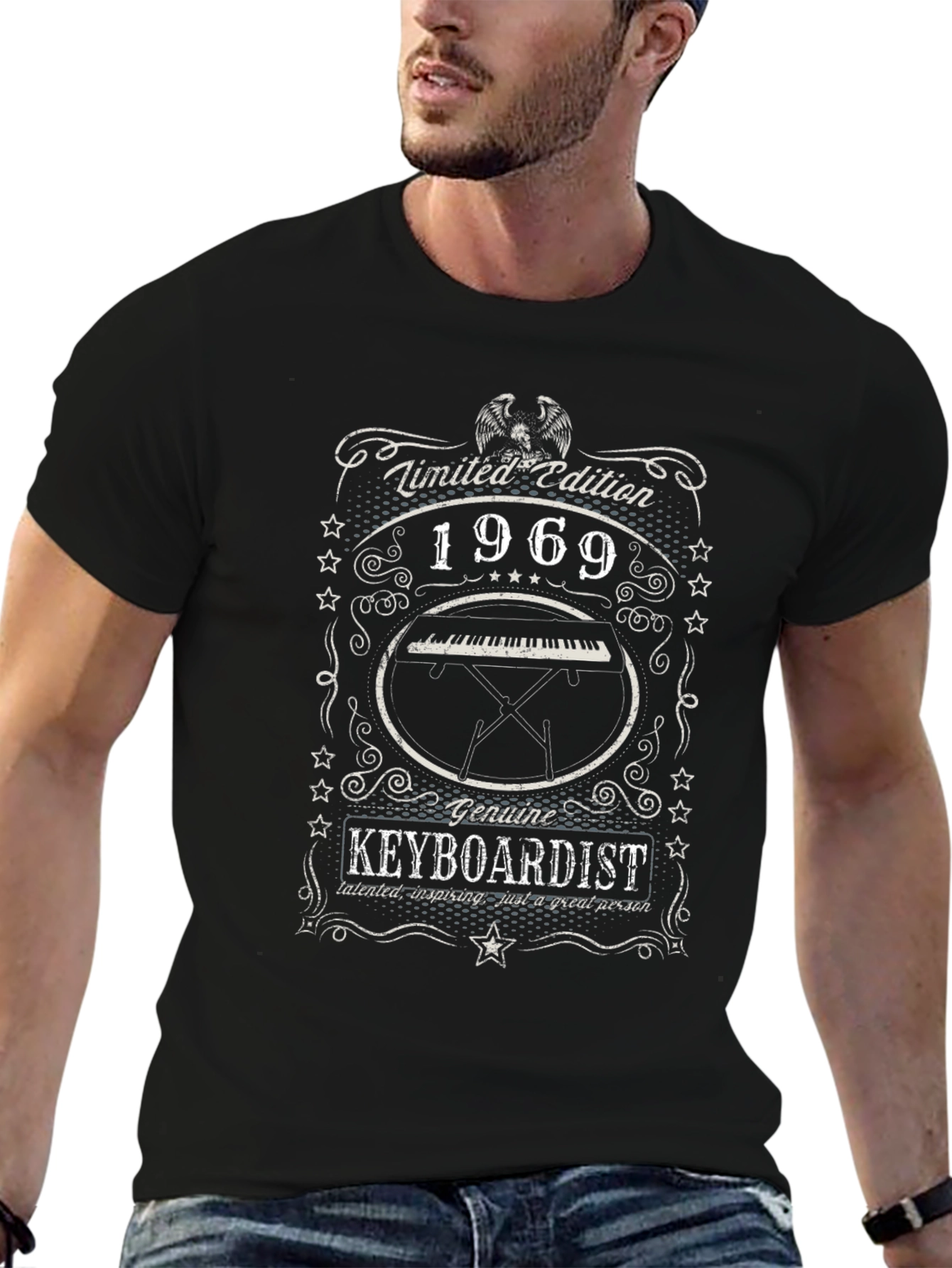 Limited Edition 1969 Keyboardist Black T-Shirt