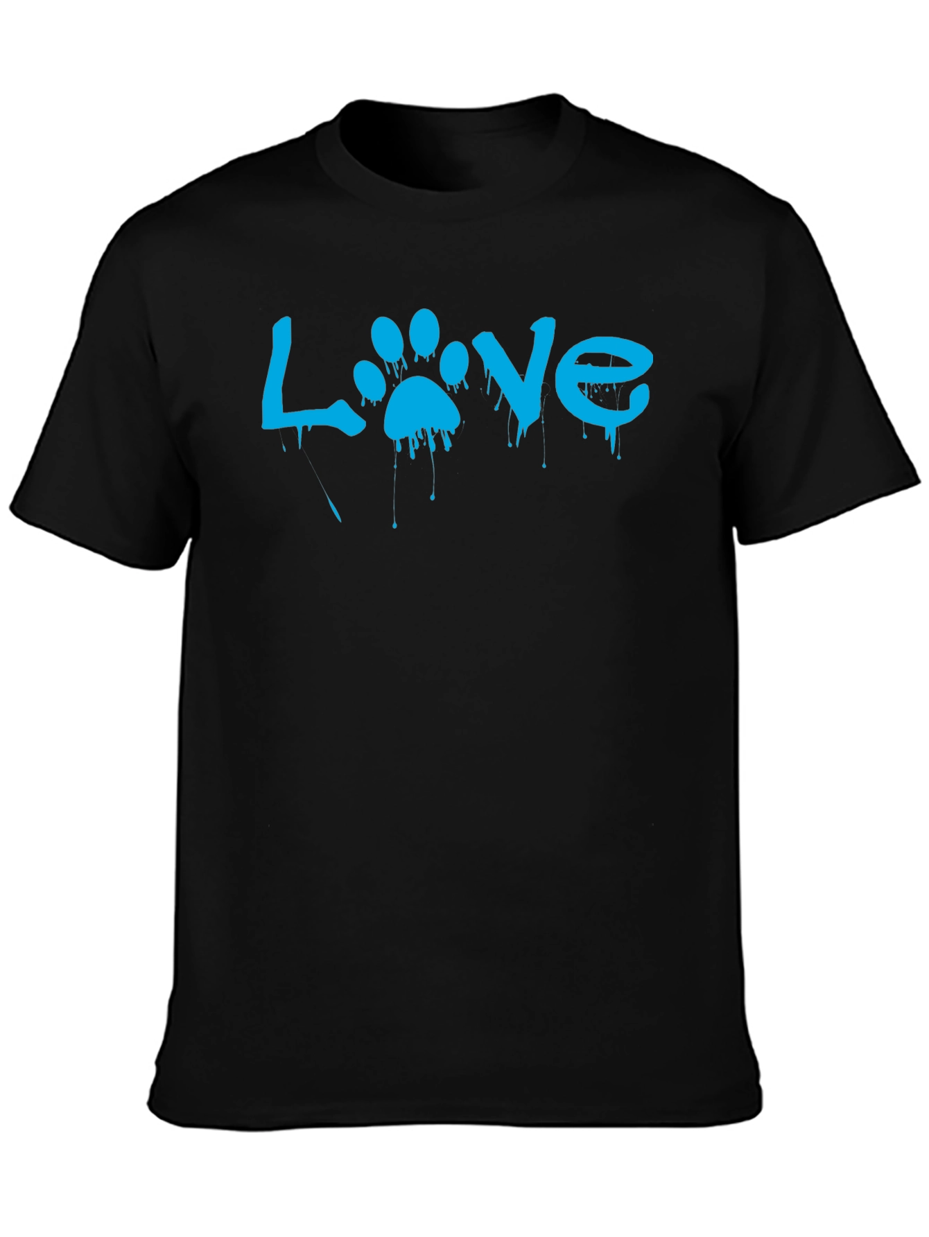 Love Paw Print T-Shirt - Casual Wear