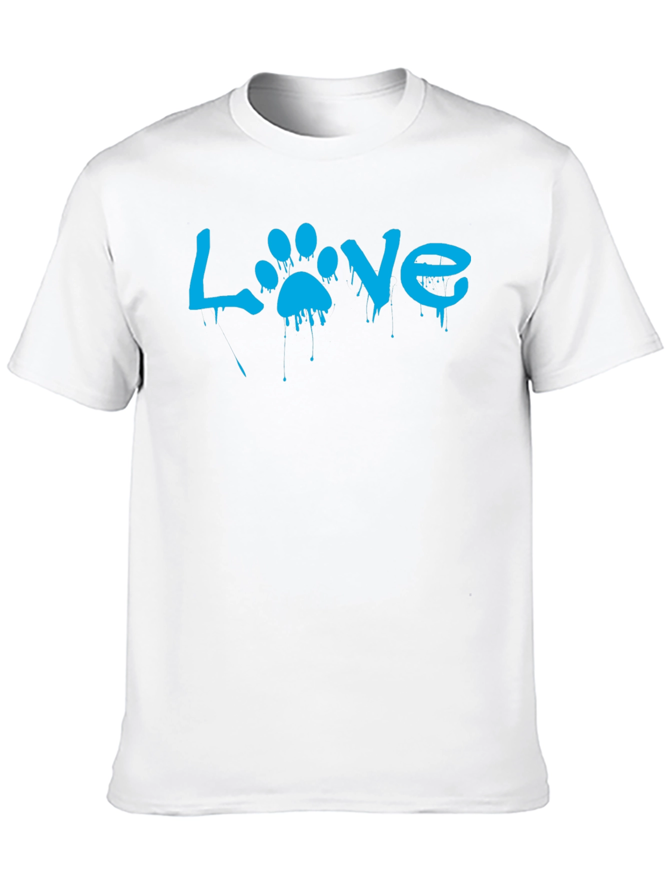 Love Paw Print T-Shirt - Casual Wear
