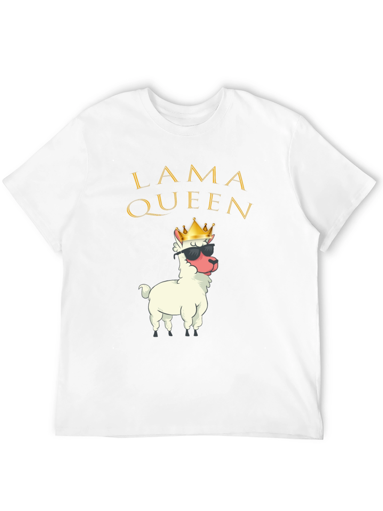 Lama Queen Graphic T-Shirt Funny Alpaca Tee