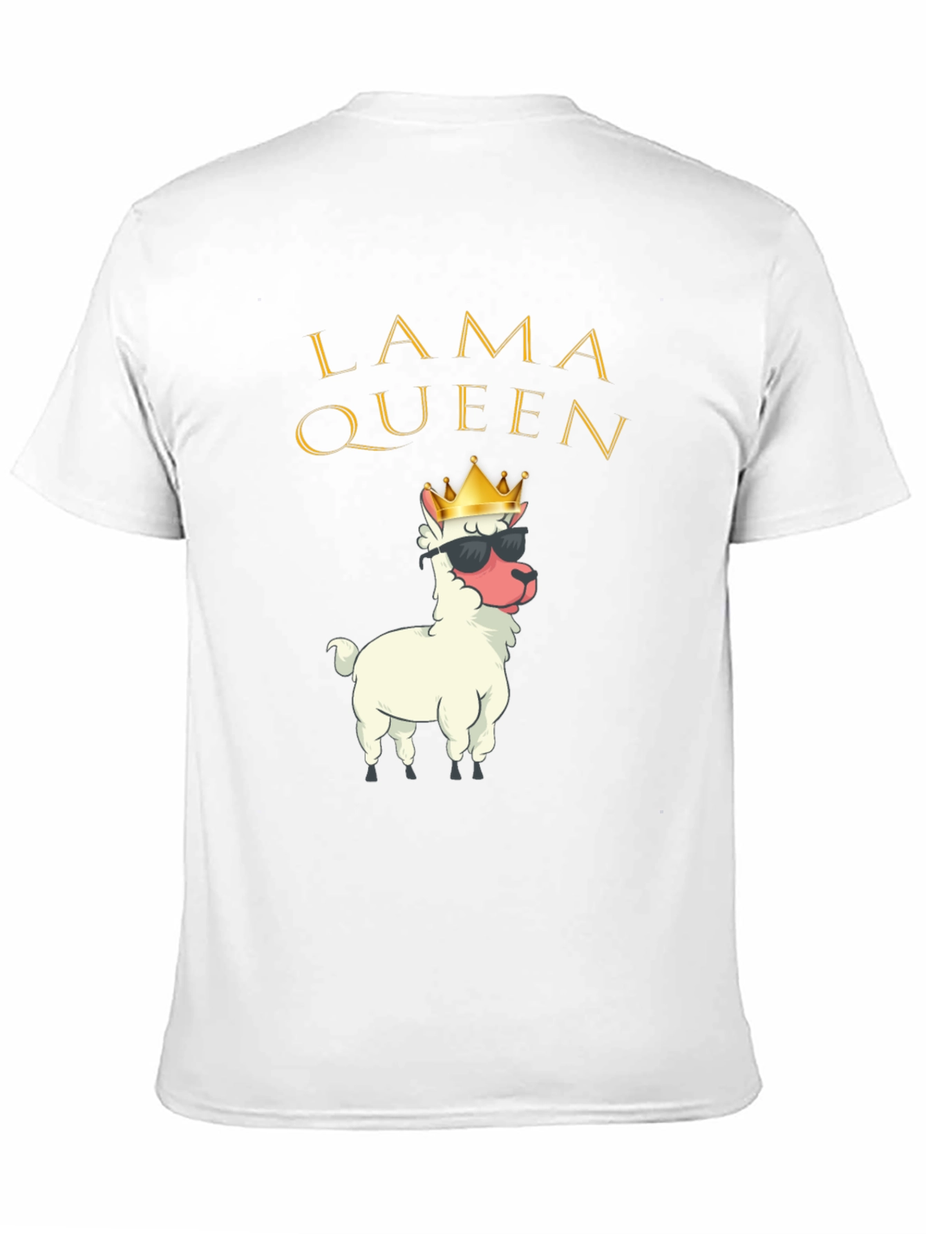 Lama Queen Graphic T-Shirt Funny Alpaca Tee