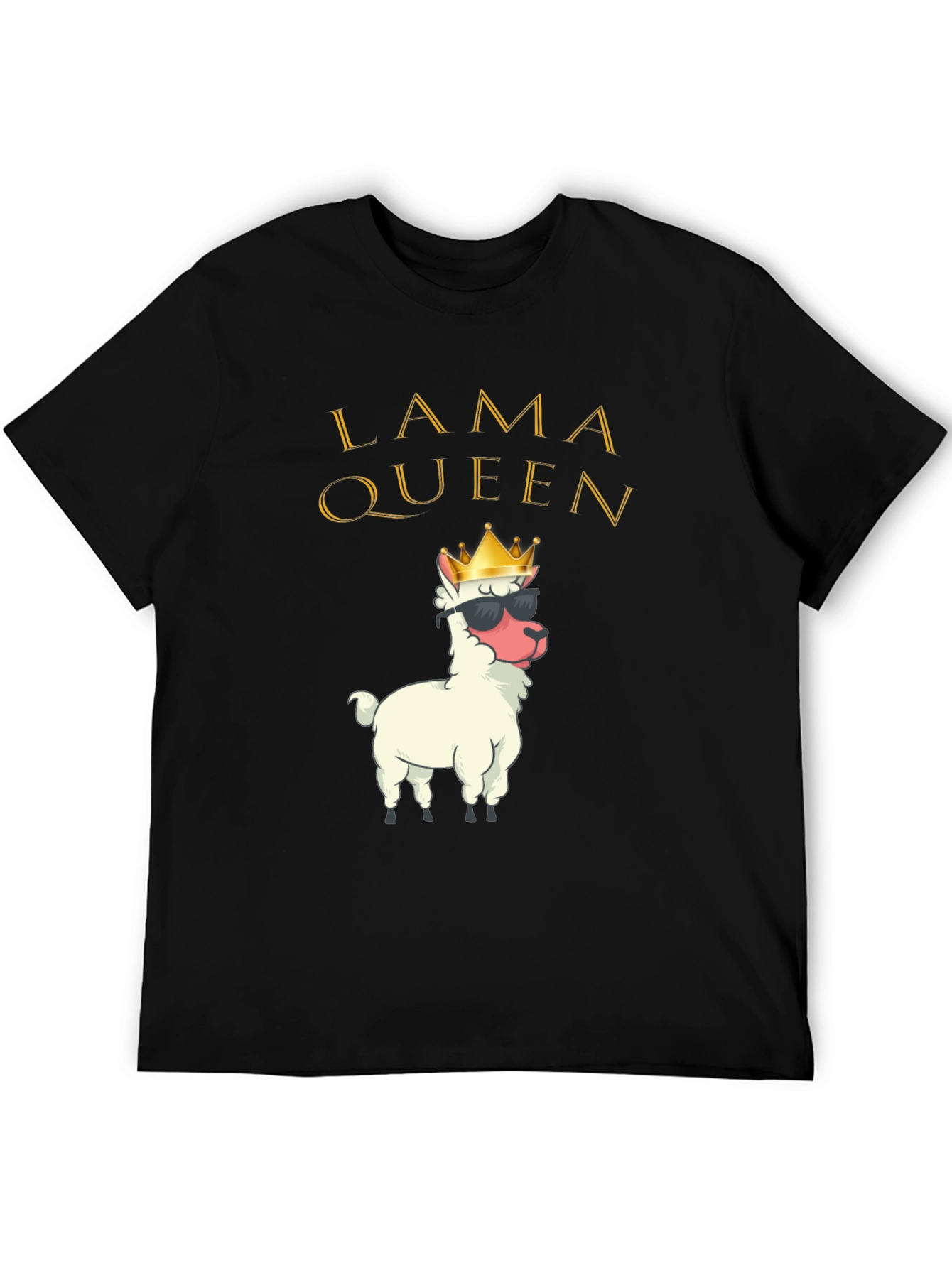 Lama Queen Graphic T-Shirt Funny Alpaca Tee