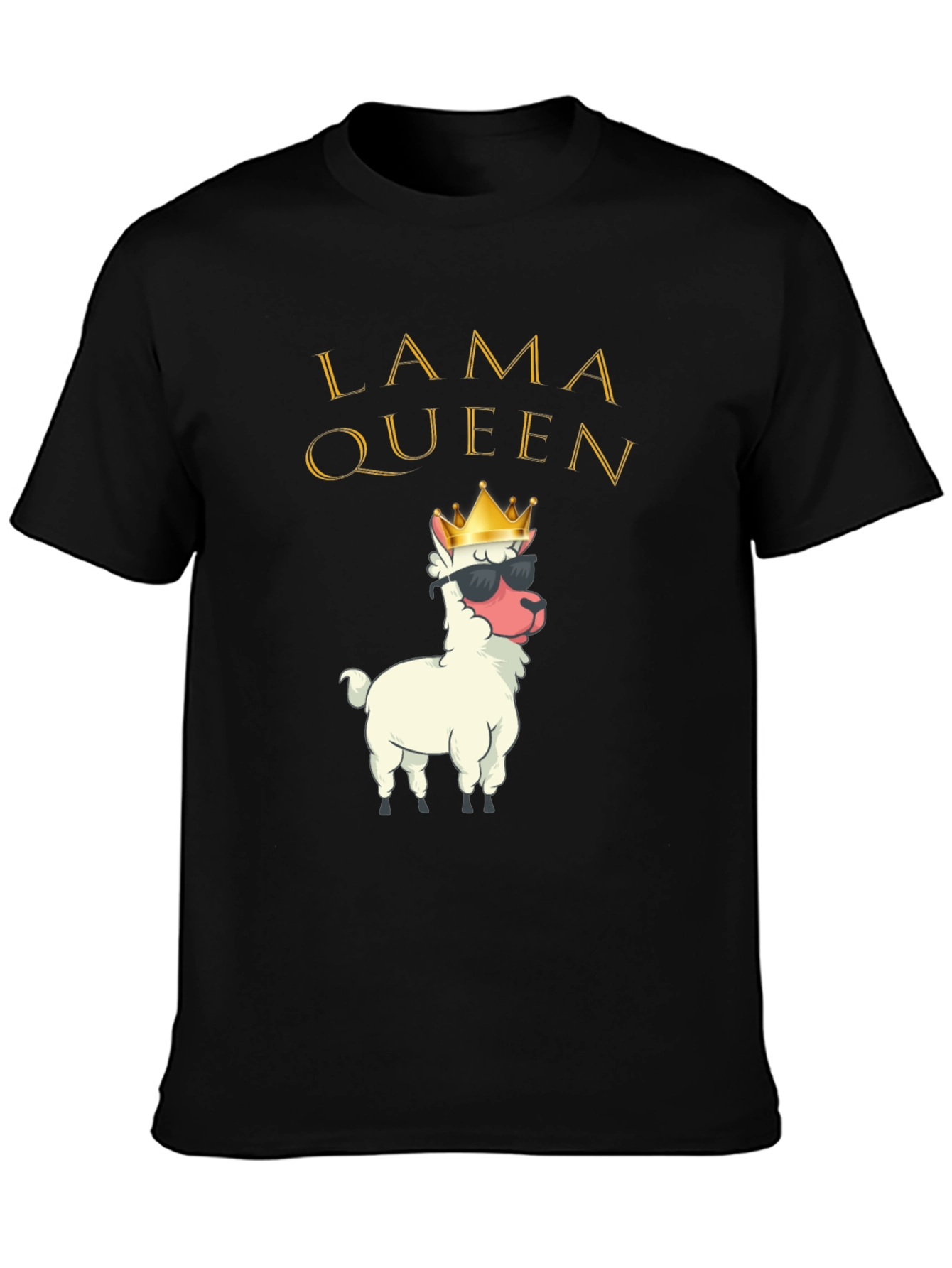 Lama Queen Graphic T-Shirt Funny Alpaca Tee