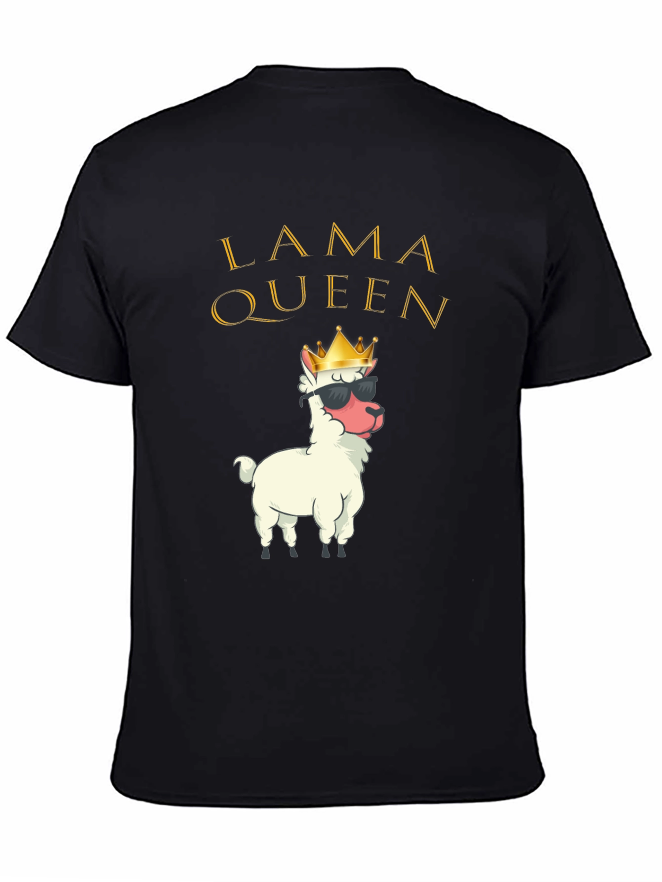 Lama Queen Graphic T-Shirt Funny Alpaca Tee
