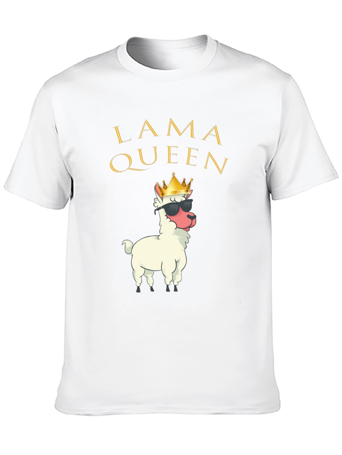 Lama Queen Graphic T-Shirt Funny Alpaca Tee