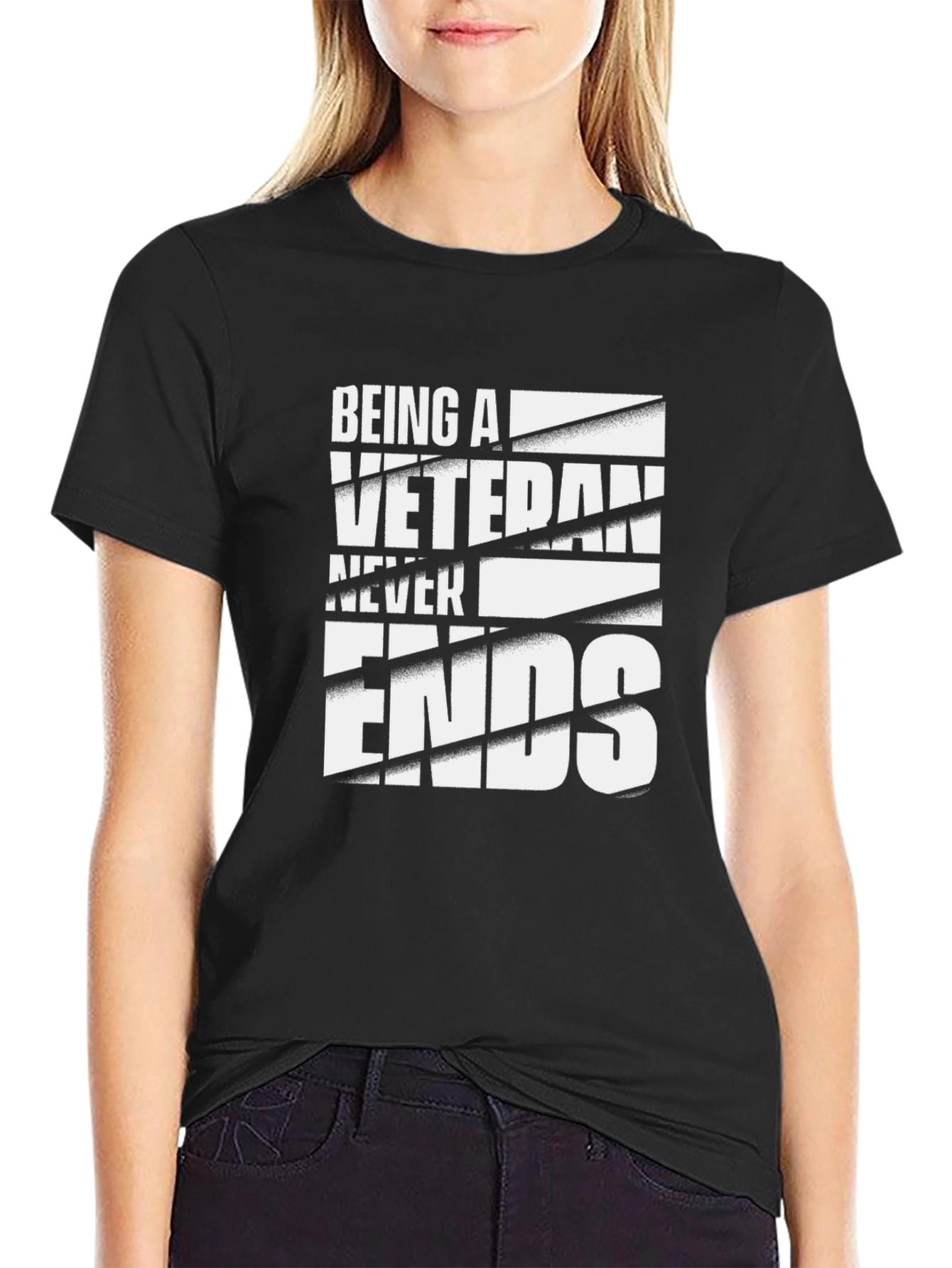 Being a Veteran Never Ends Graphic Tee