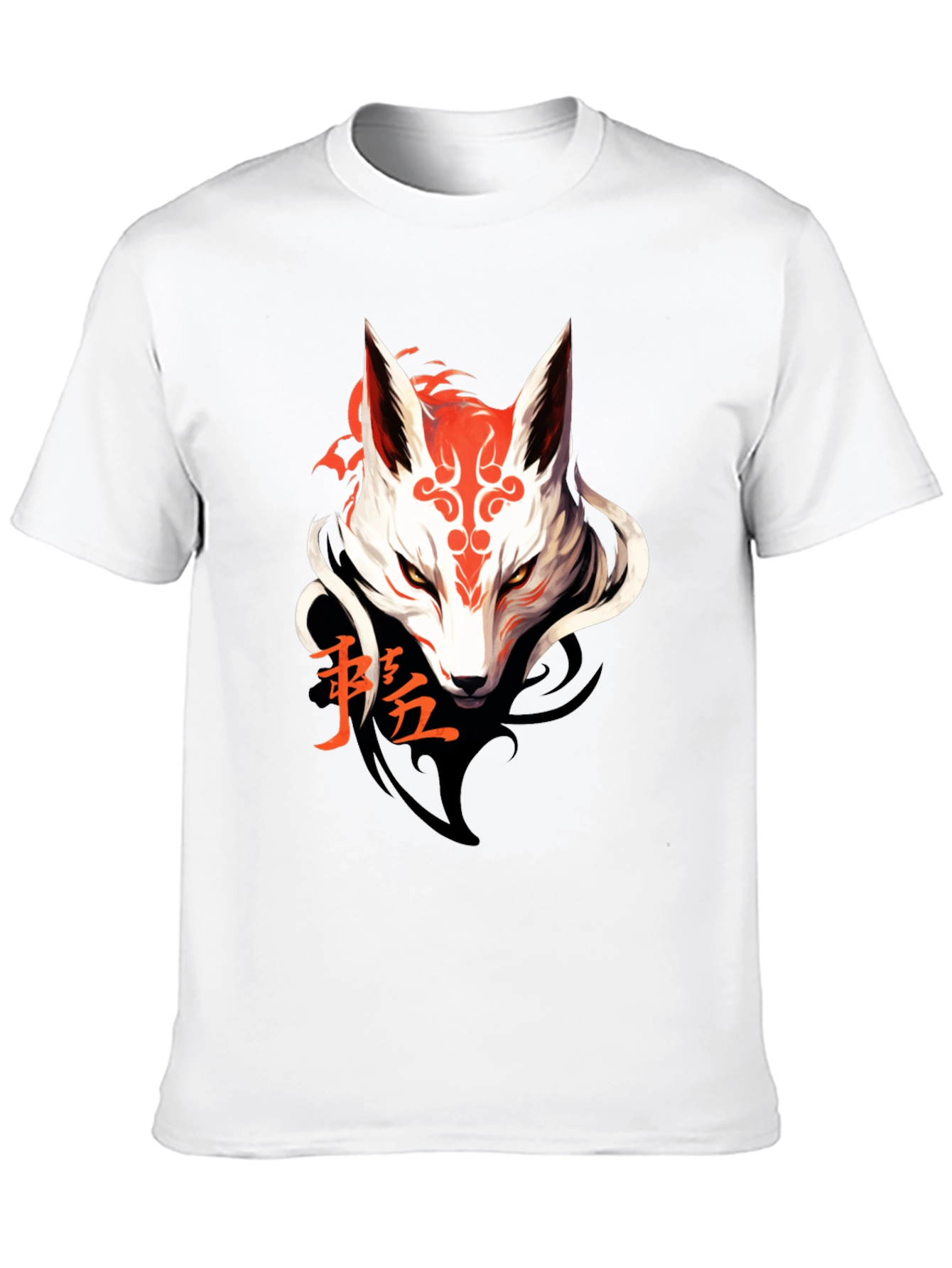 Mystic Fox Graphic Tee - Sleek Black T-Shirt