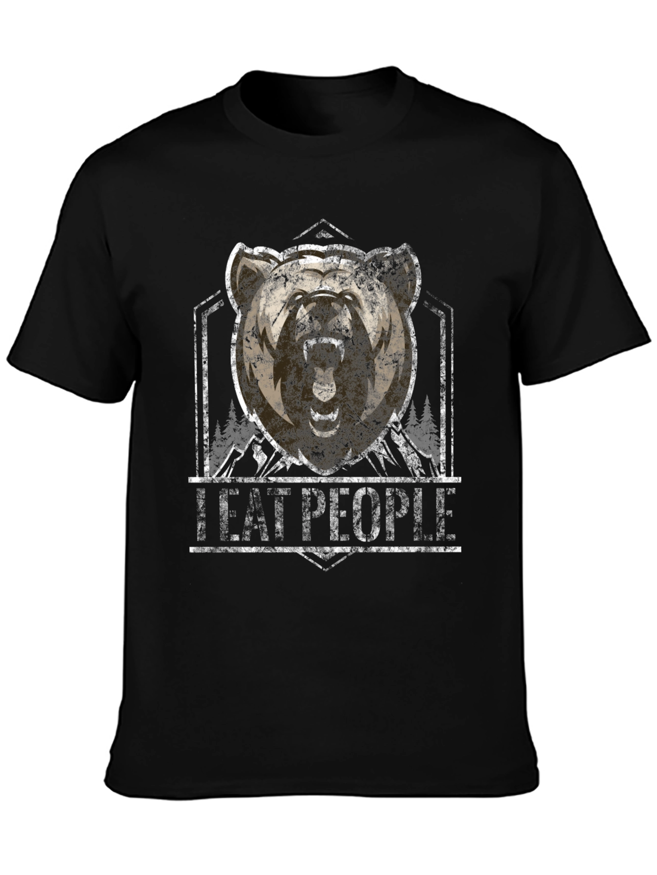 I Eat People Bear Graphic T-Shirt