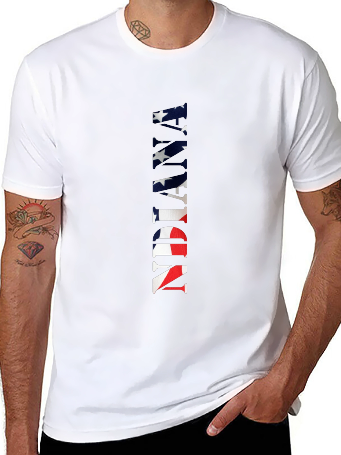 American Flag INDIANA T-Shirt