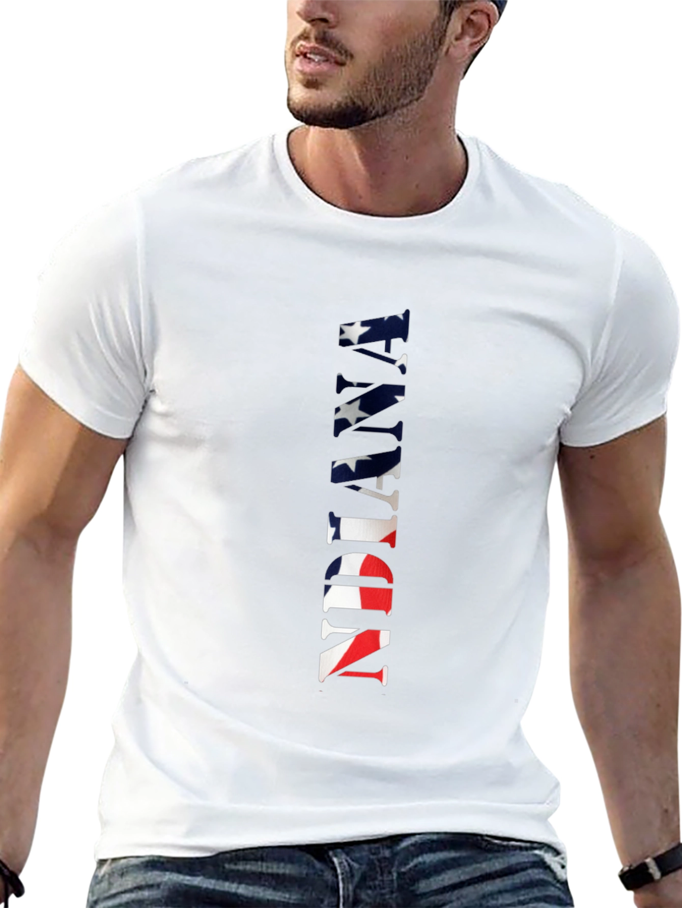 American Flag INDIANA T-Shirt