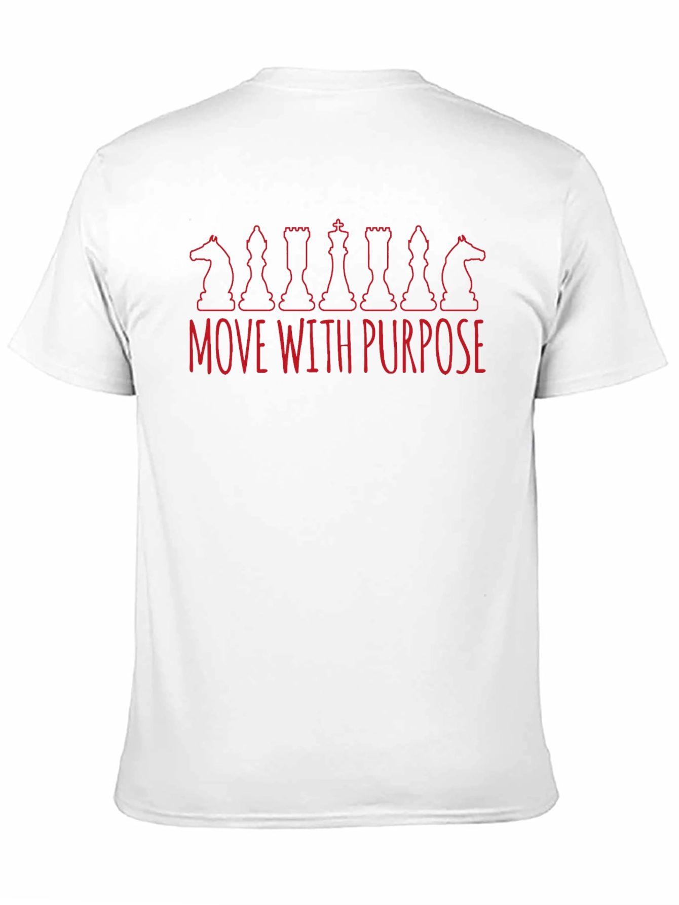 Move With Purpose Chess Piece Graphic Tee - Black
