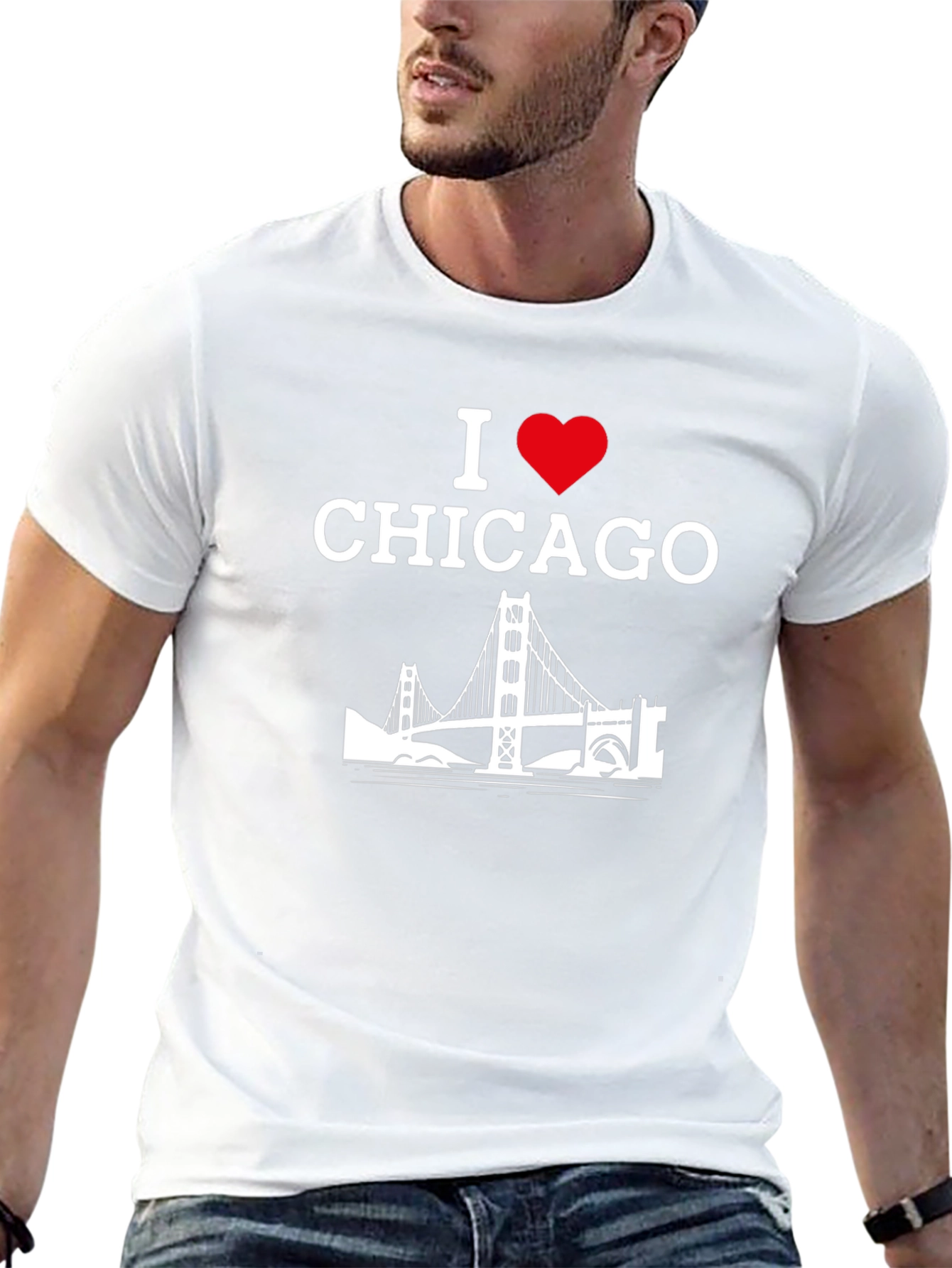I Love Chicago Black T-Shirt