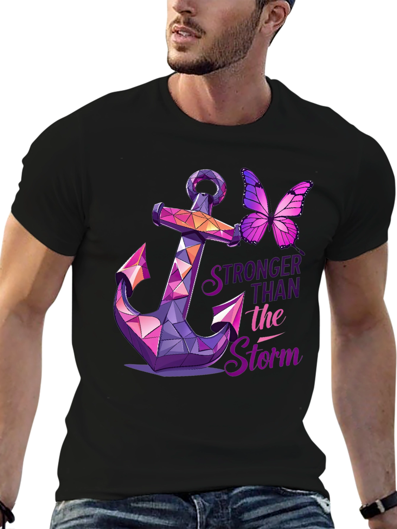 Stronger Than The Storm Graphic T-Shirt