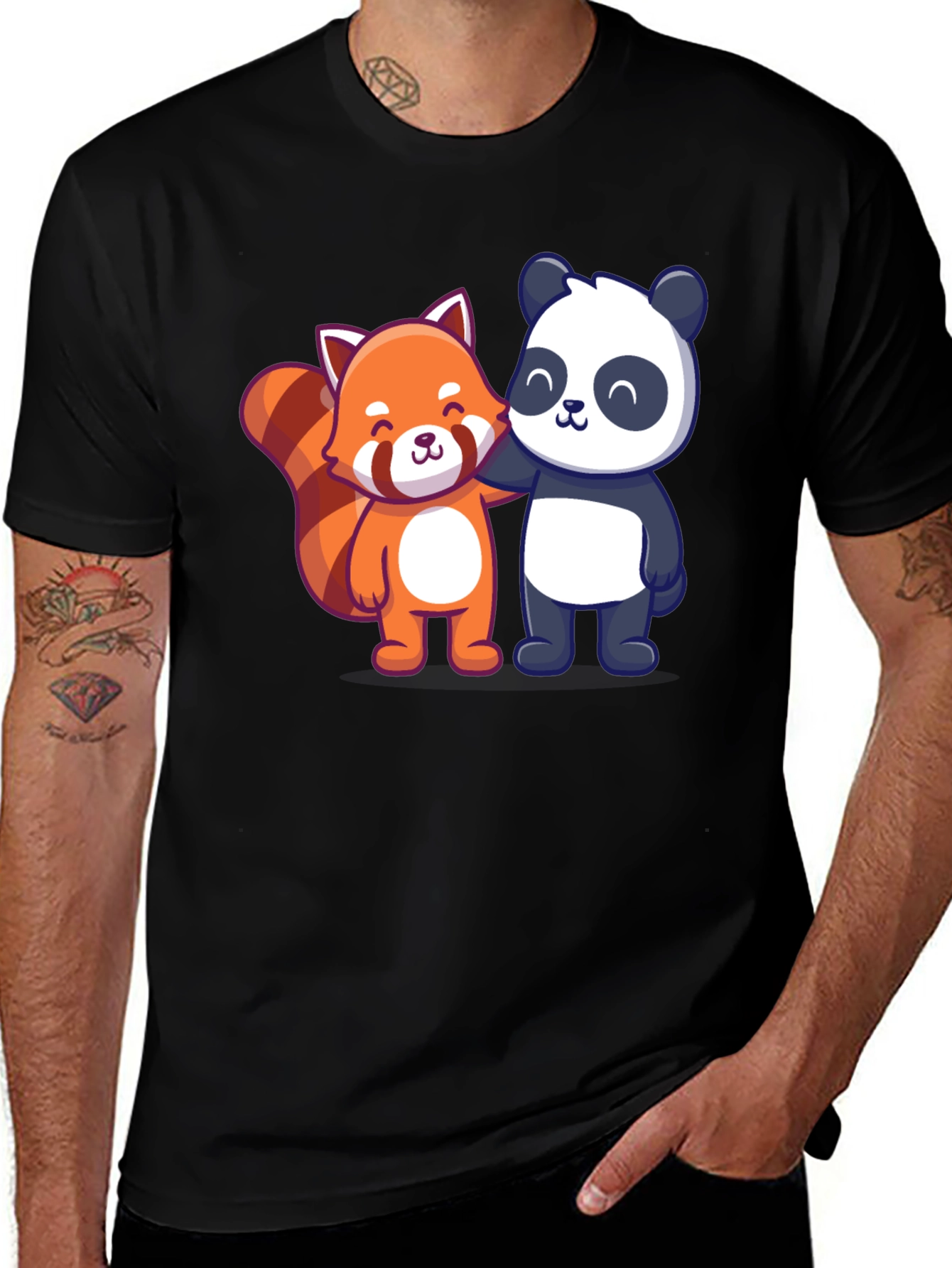 Red Panda & Panda Best Friends T-Shirt