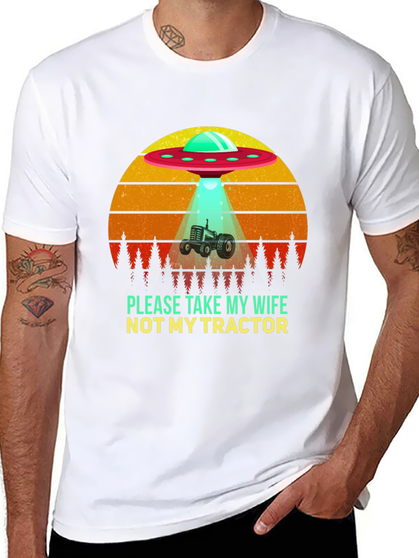 Take My Wife Not Tractor! Novelty Tee