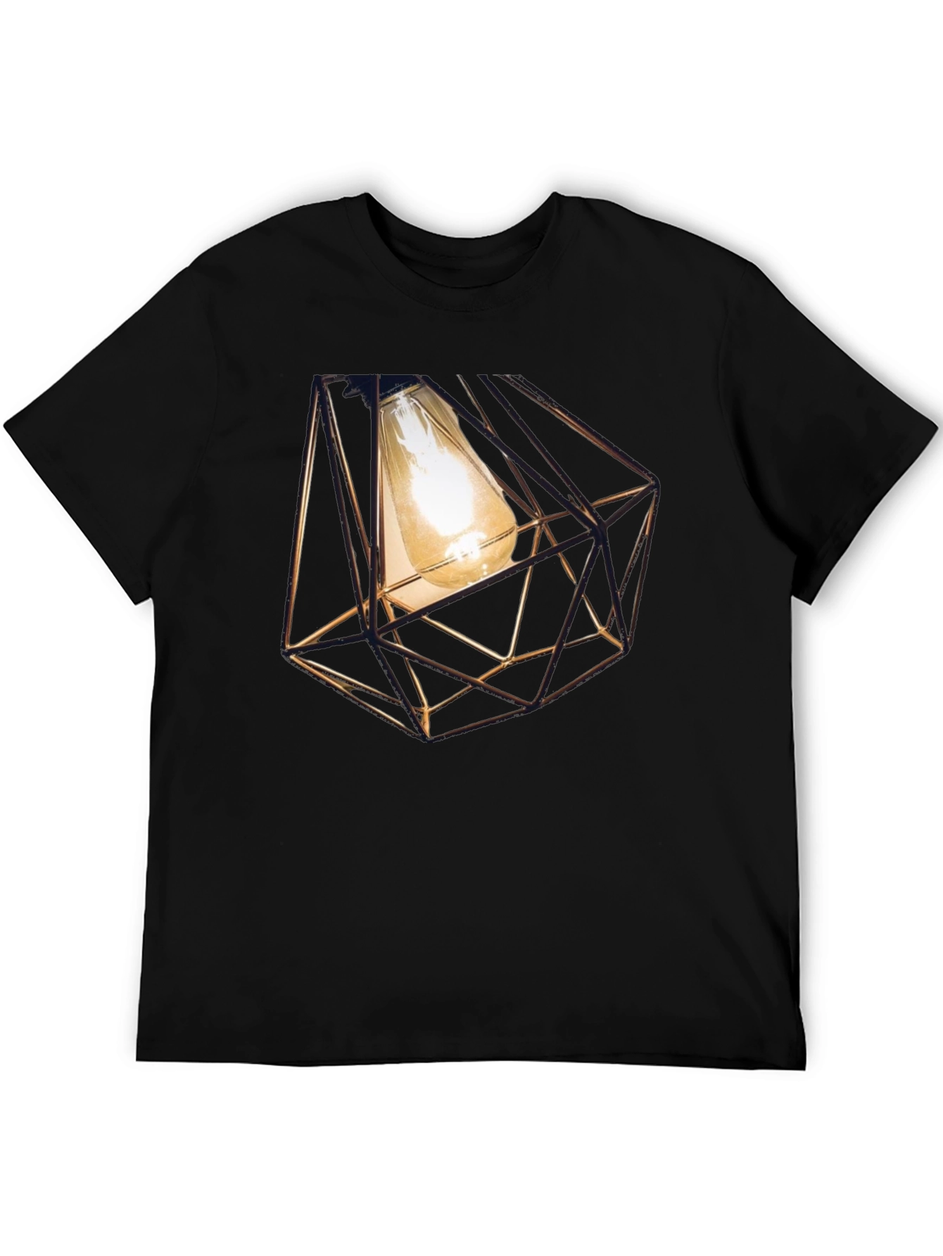 Geometric Bulb T-Shirt - Modern Design