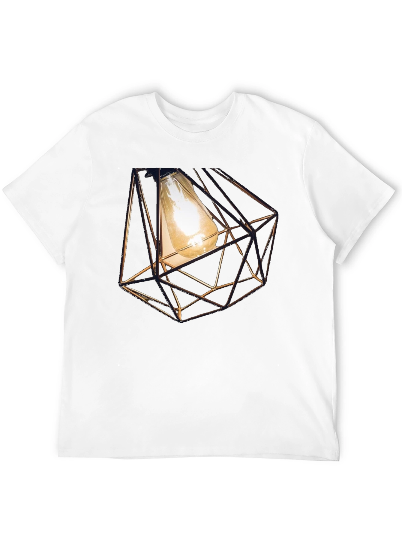 Geometric Bulb T-Shirt - Modern Design