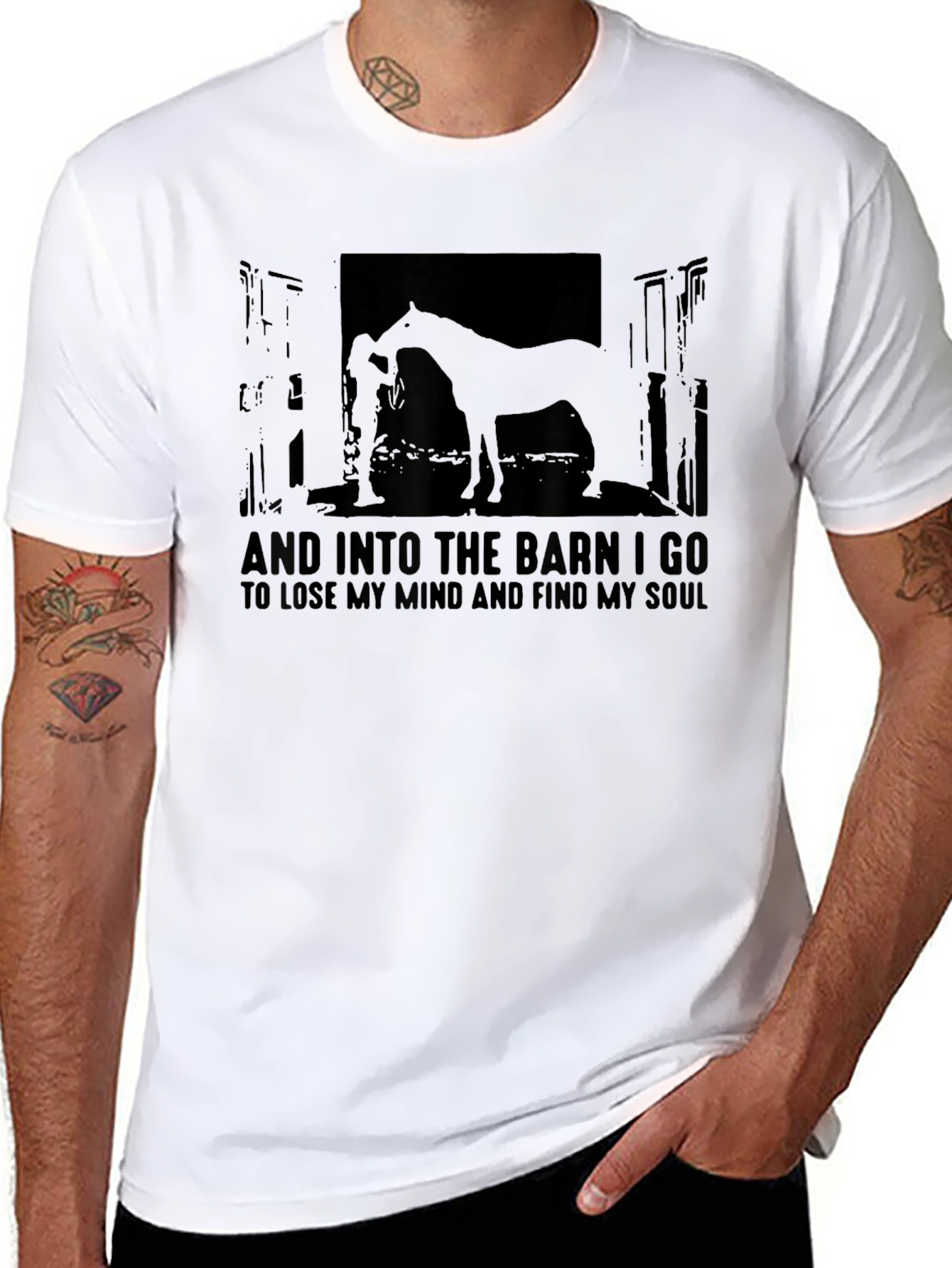 And Into The Barn I Go T-Shirt