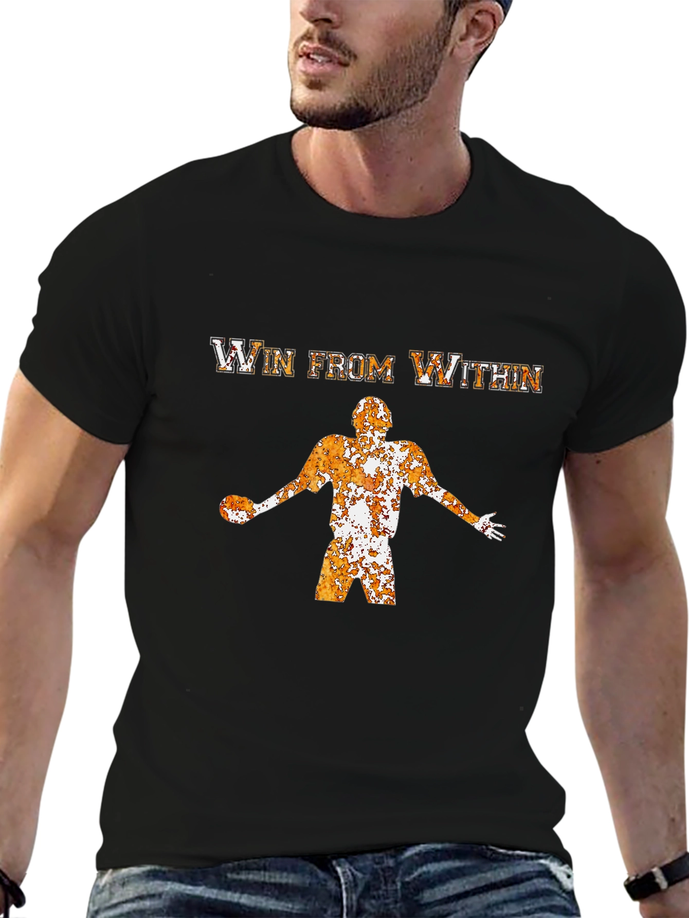 Win From Within Graphic T-Shirt - Black Cotton Tee