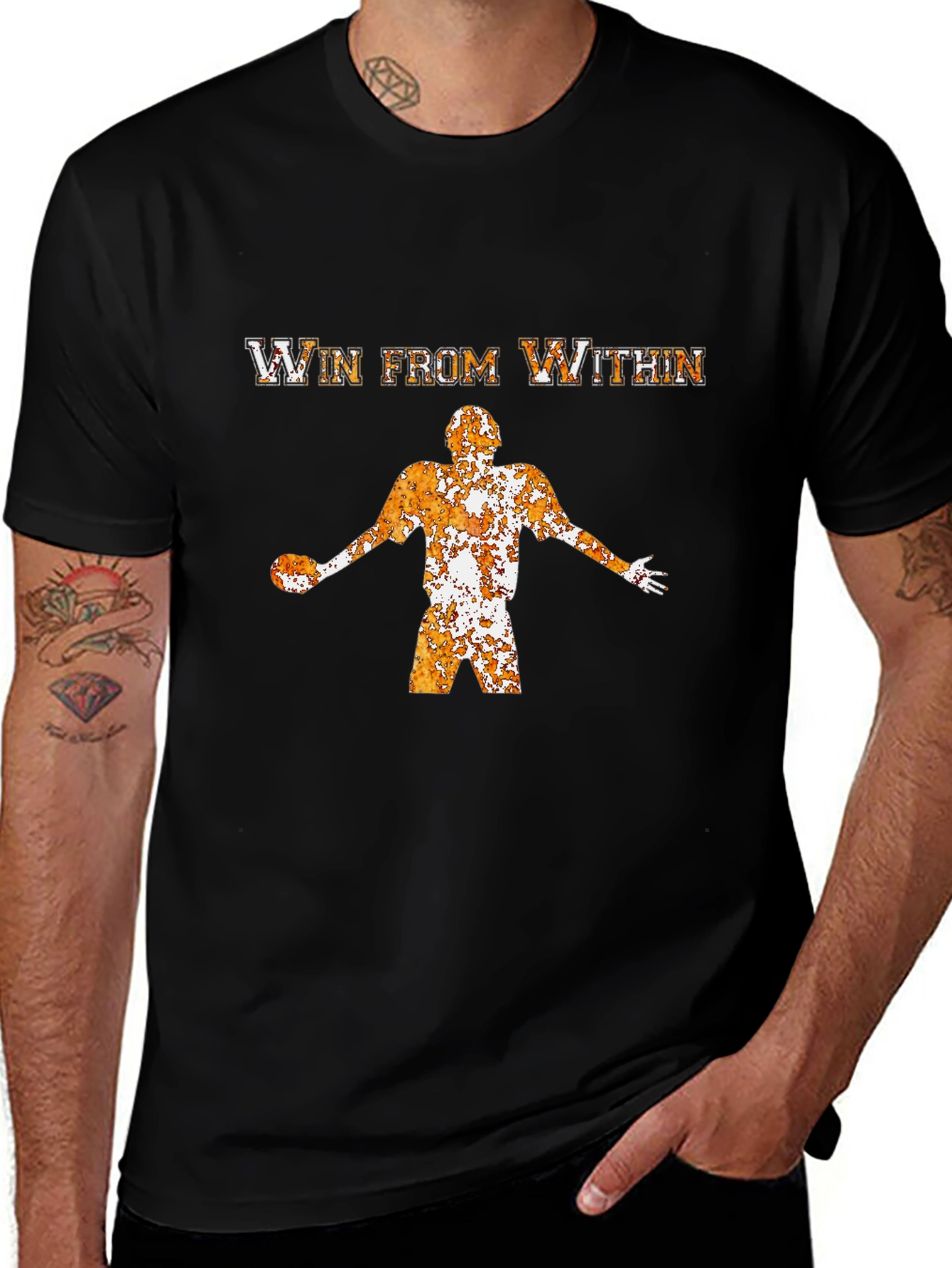 Win From Within Graphic T-Shirt - Black Cotton Tee