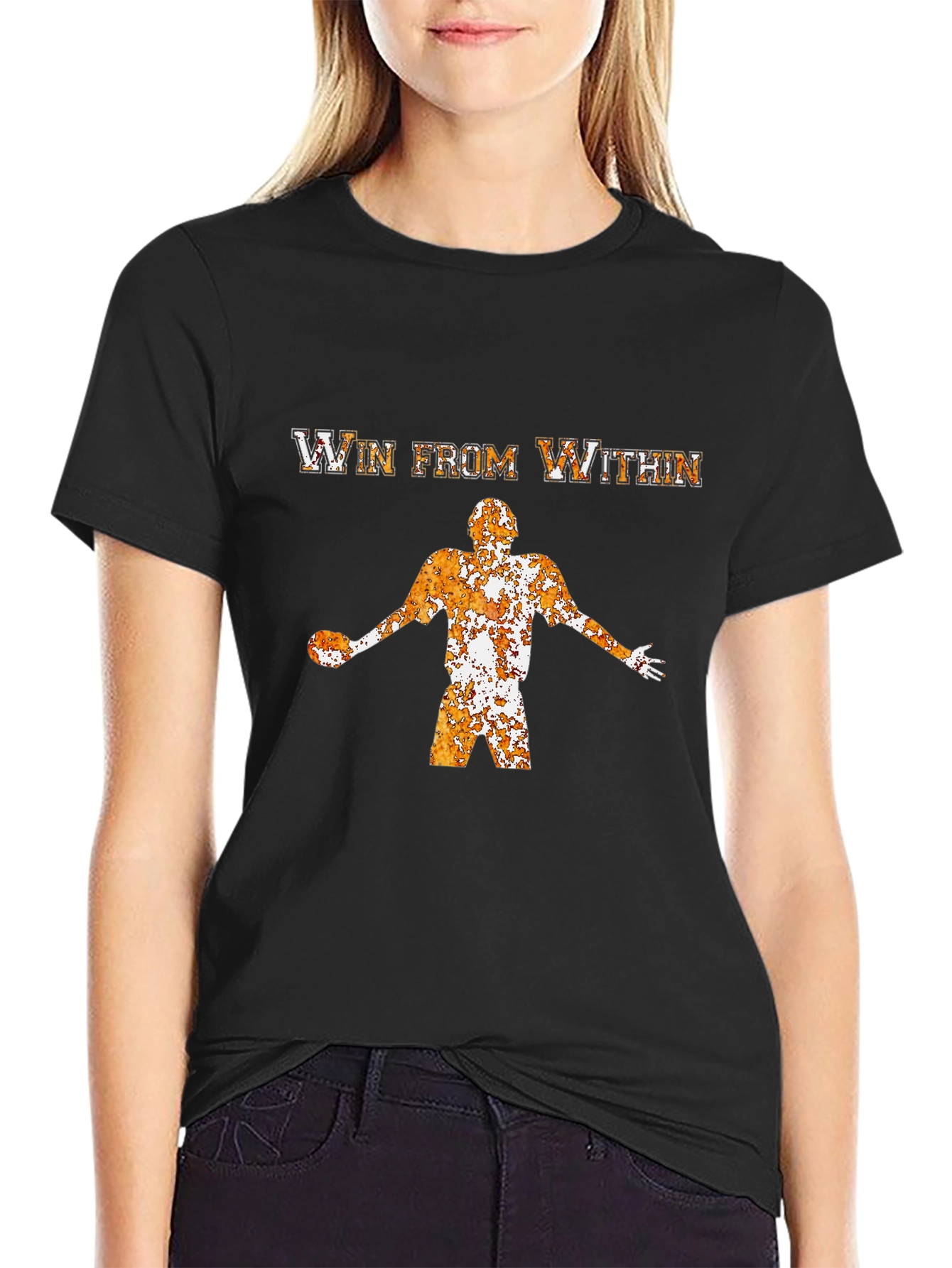 Win From Within Graphic T-Shirt - Black Cotton Tee
