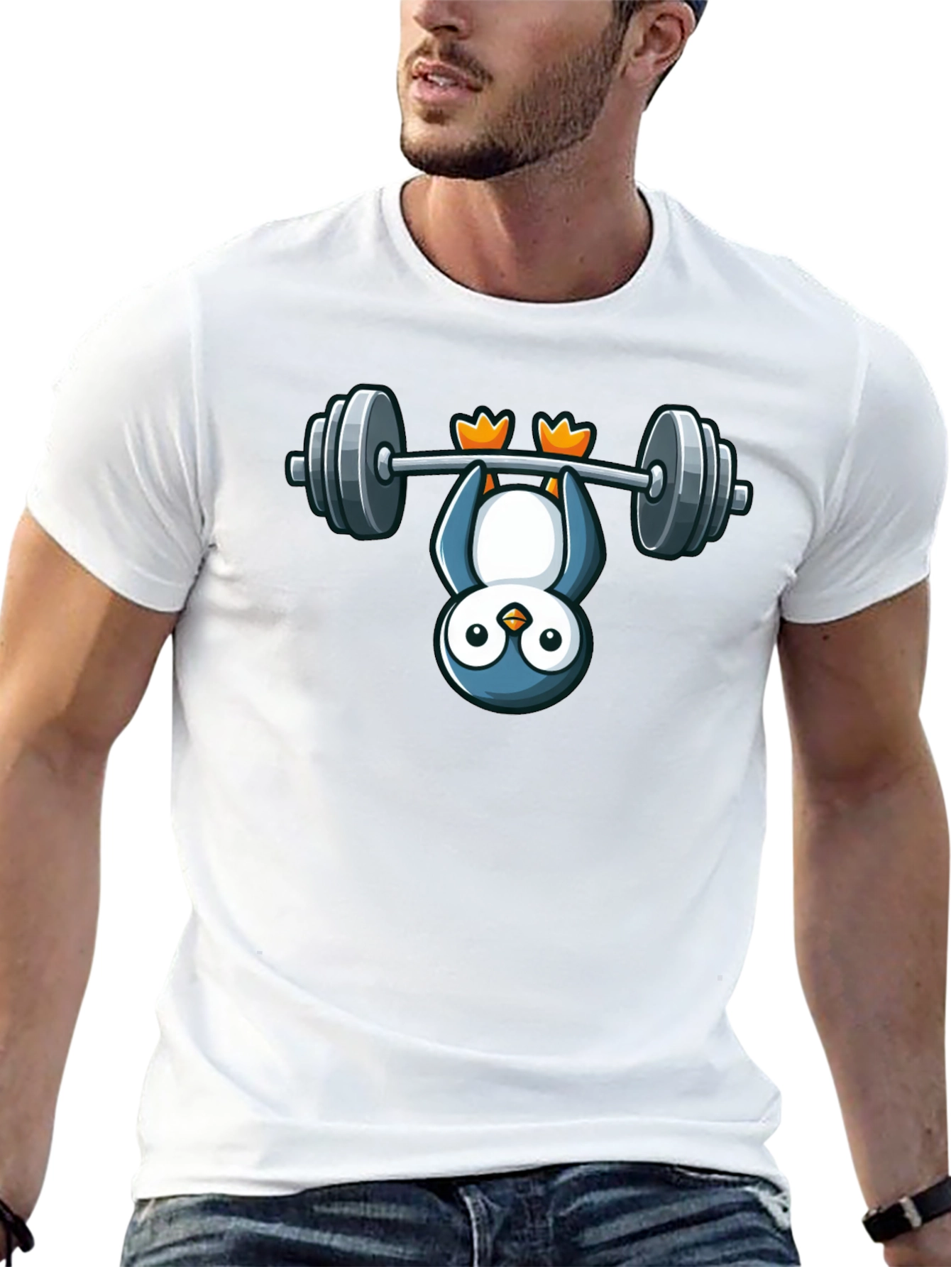 Penguin Workout T-Shirt - Hang in There!
