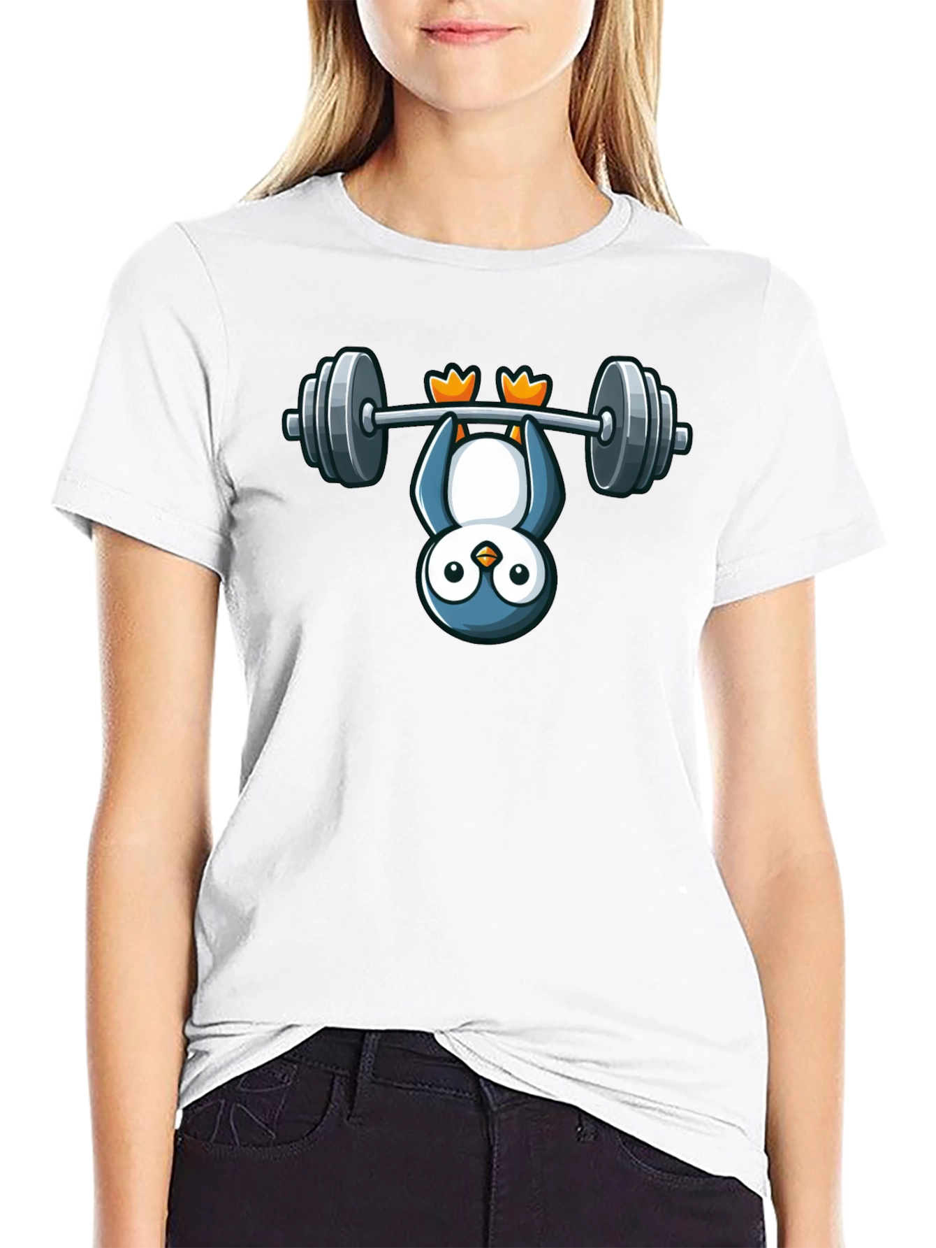 Penguin Workout T-Shirt - Hang in There!