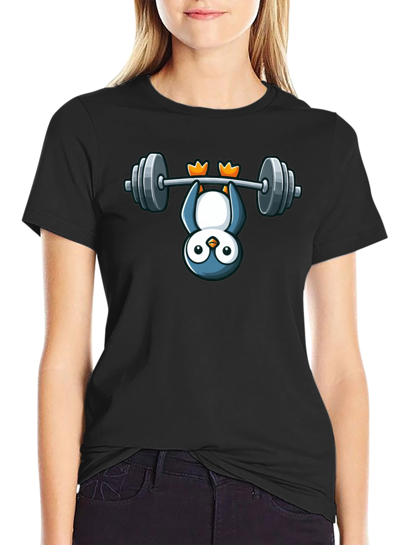 Penguin Workout T-Shirt - Hang in There!