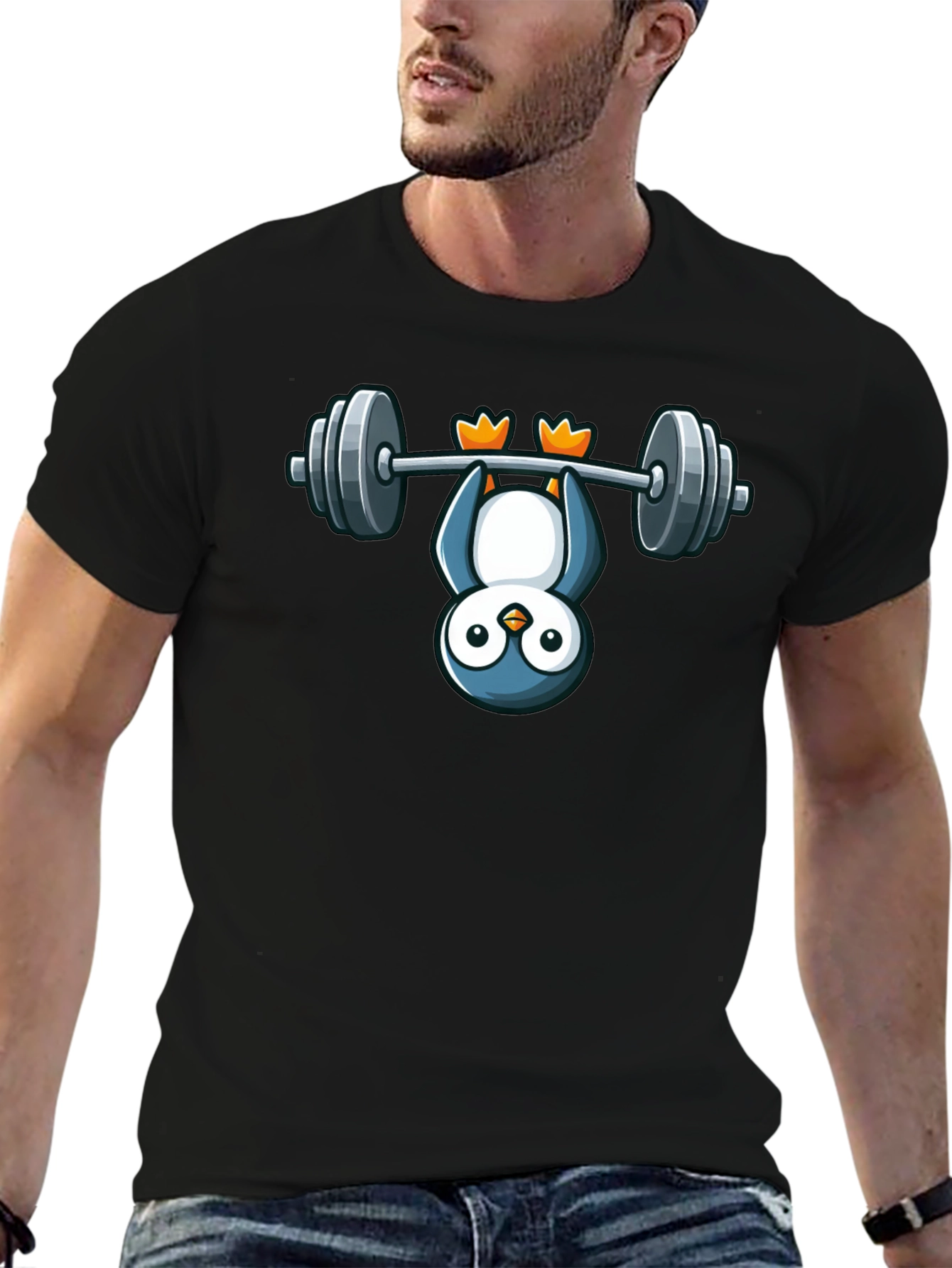 Penguin Workout T-Shirt - Hang in There!