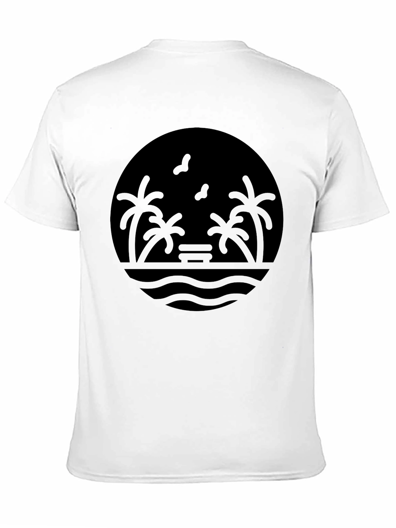 Island Vibes T-Shirt - Black Graphic Tee