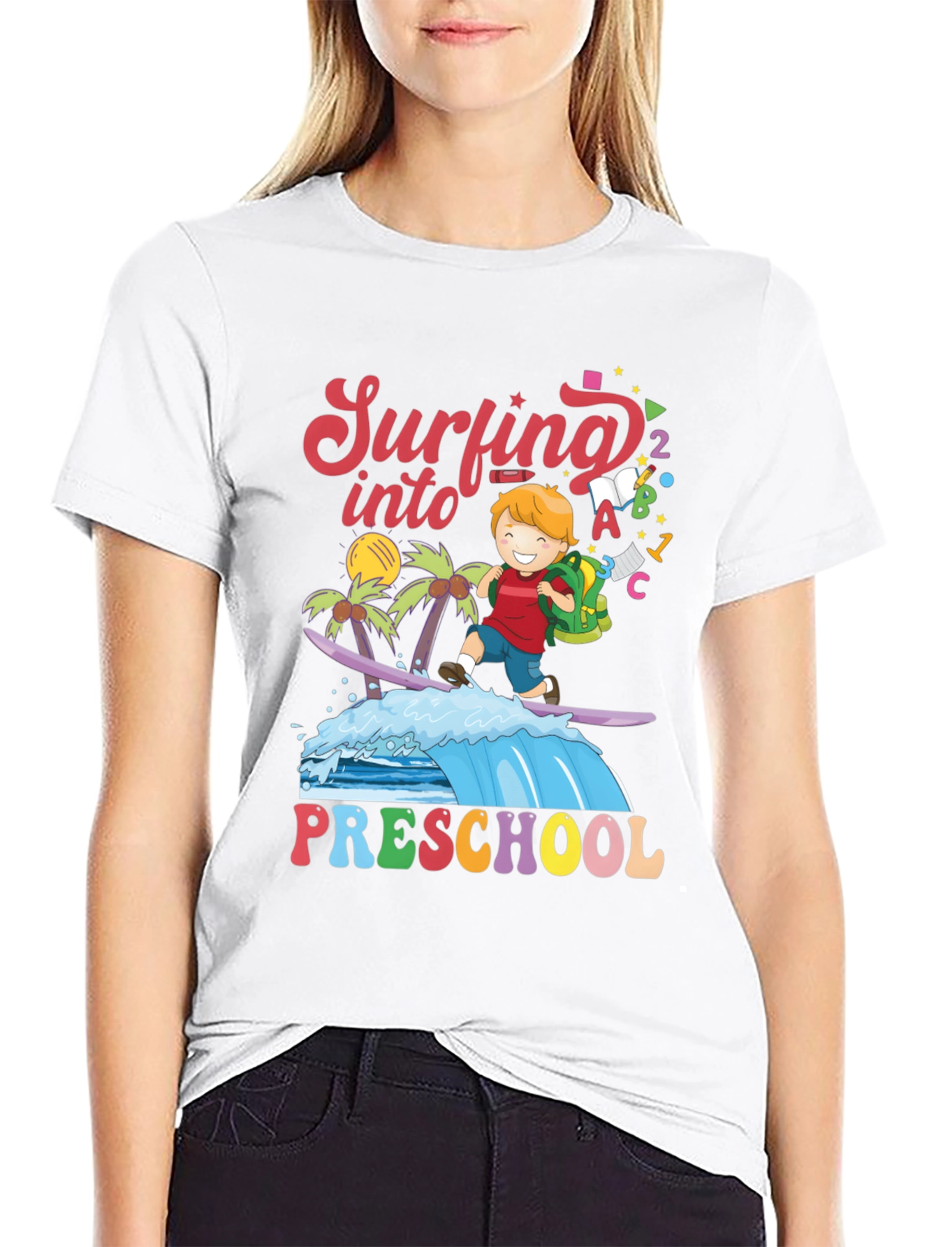 Surfing into Preschool T-Shirt