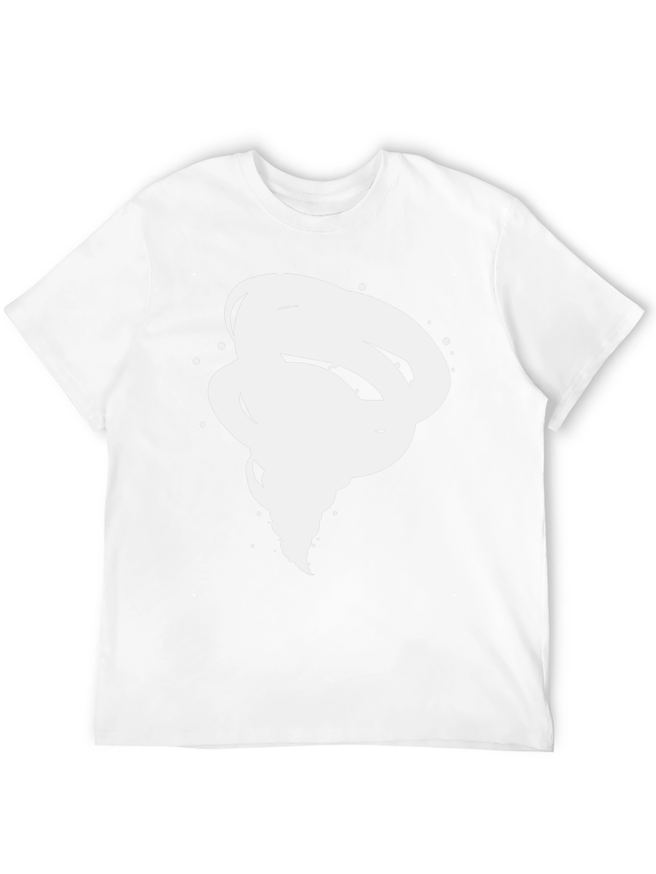 Tornado Graphic Tee - Modern Black Cotton T-Shirt
