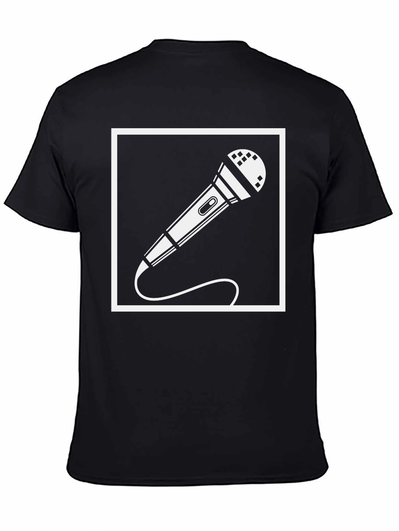 Black Microphone Graphic Tee - Singer Musician T-Shirt