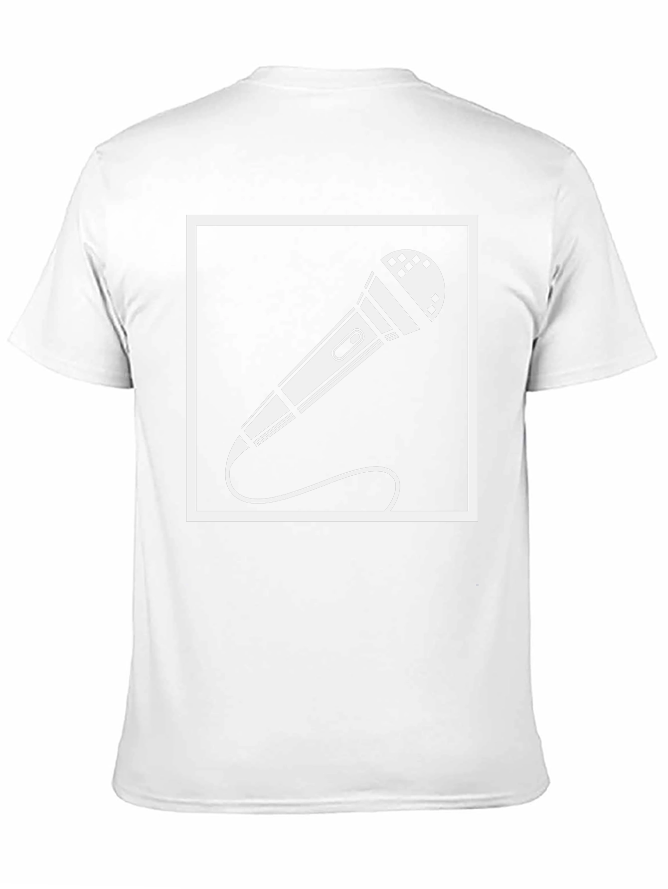 Black Microphone Graphic Tee - Singer Musician T-Shirt