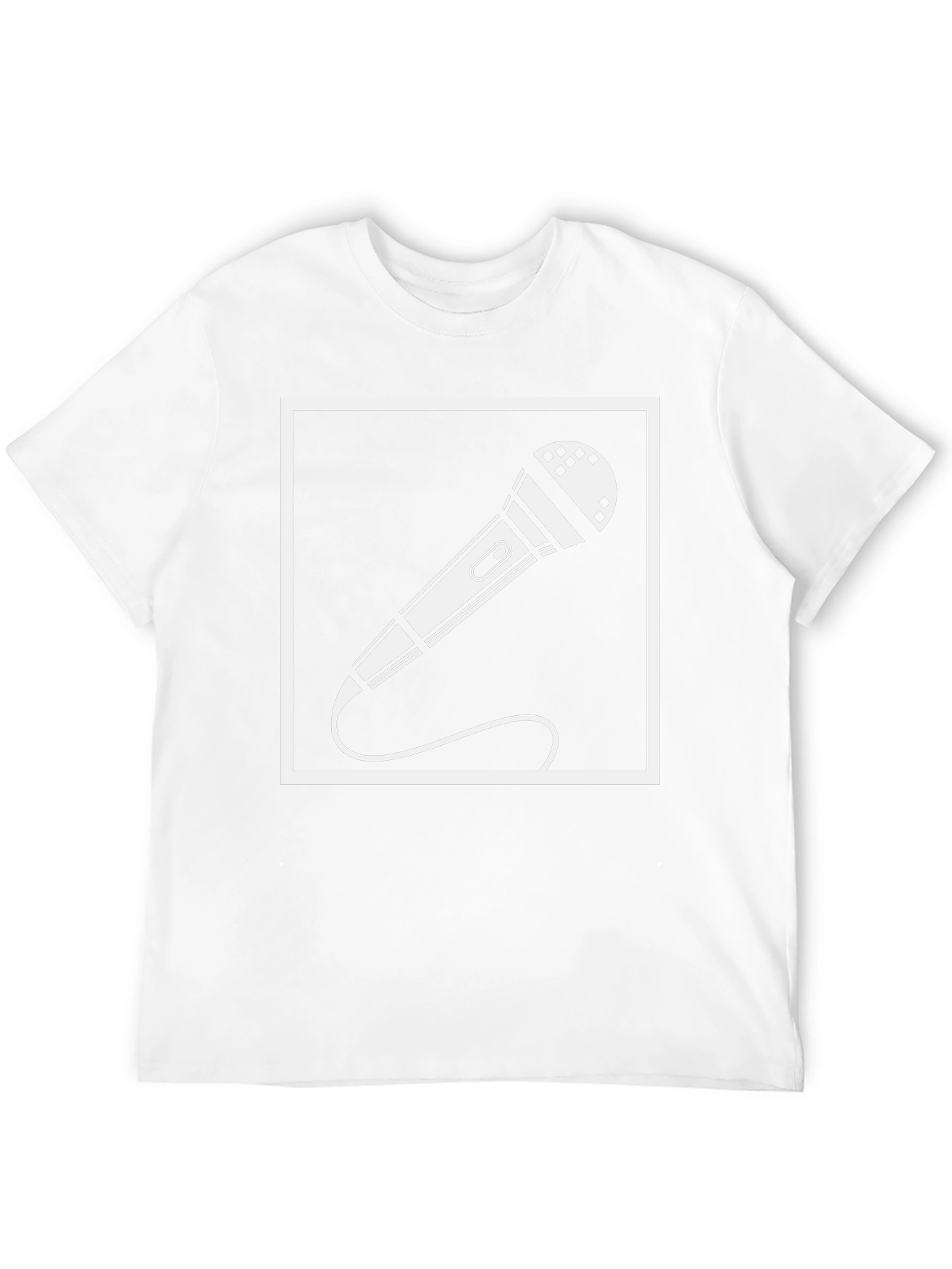 Black Microphone Graphic Tee - Singer Musician T-Shirt