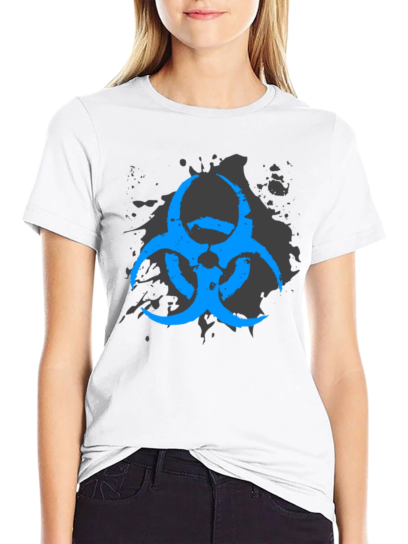 Biohazard Symbol T-Shirt - Mens Black Tee