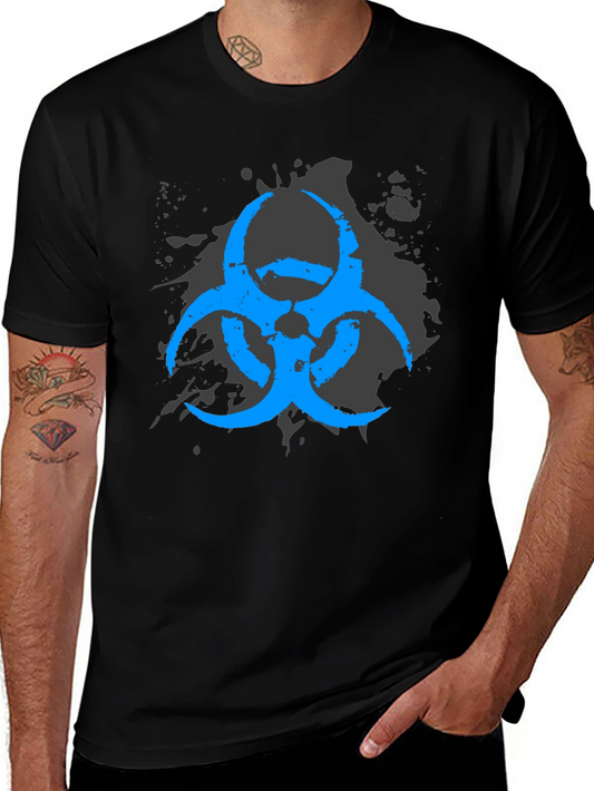 Biohazard Symbol T-Shirt - Mens Black Tee