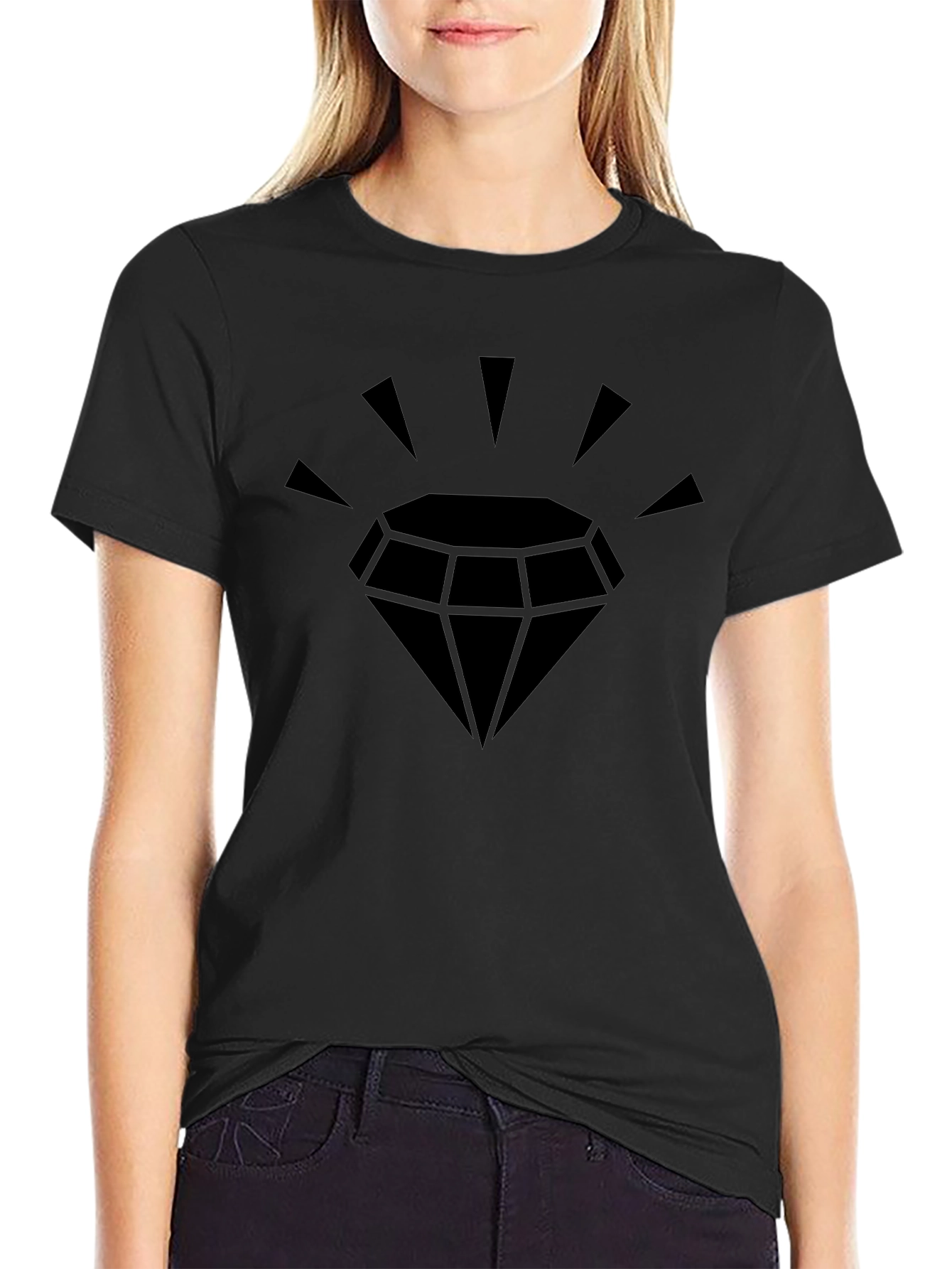 Bold Black Diamond Graphic Tee
