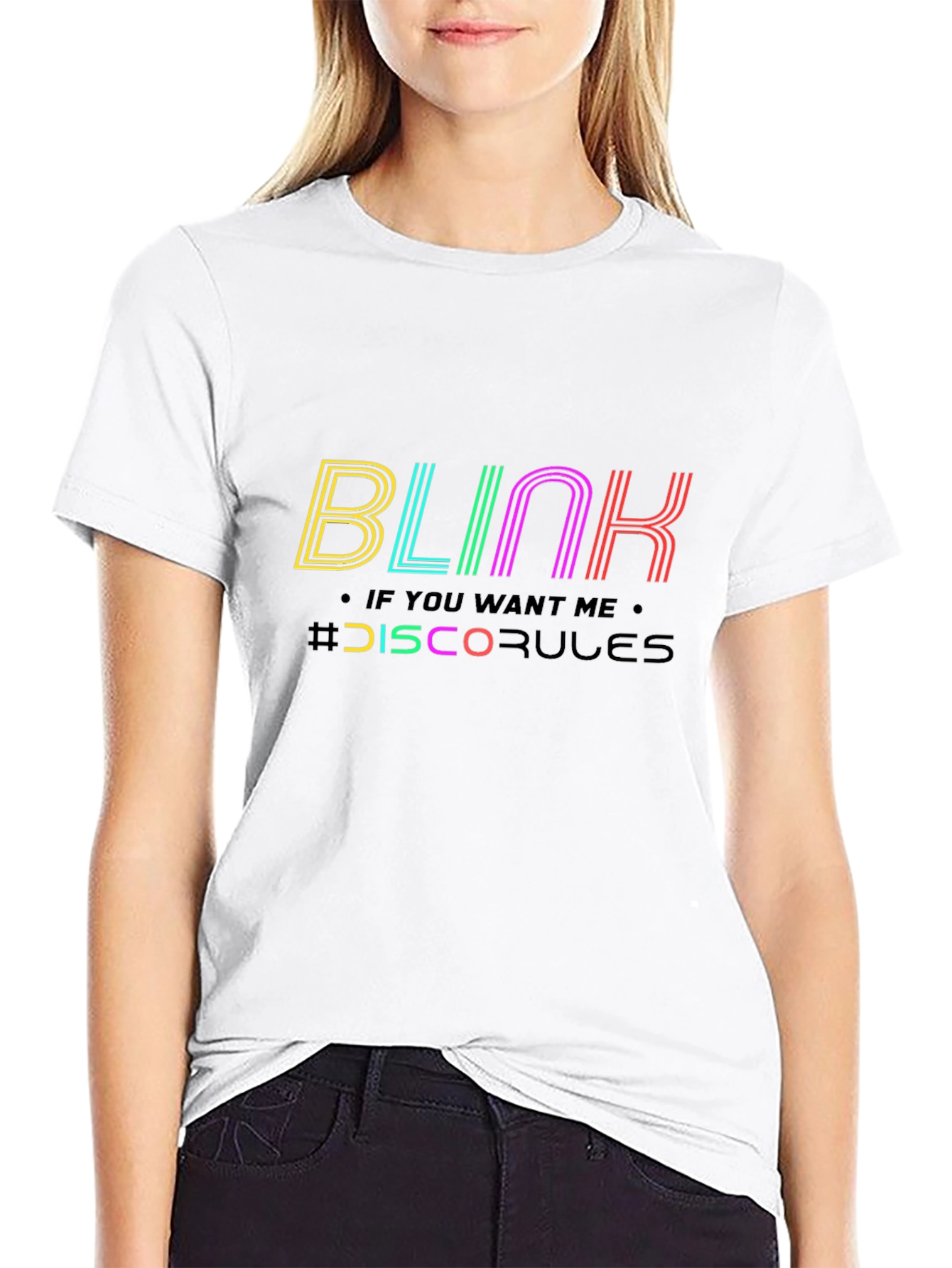 Blink Disco Rules Graphic Tee - Black Cotton T-Shirt