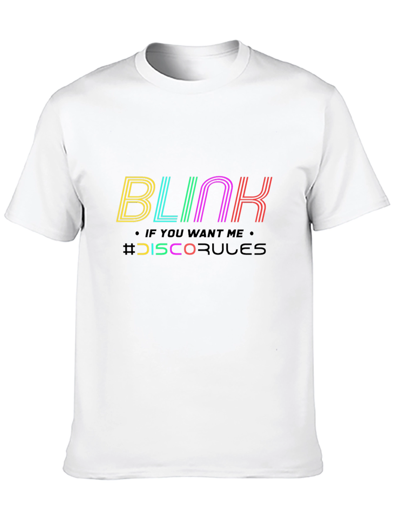 Blink Disco Rules Graphic Tee - Black Cotton T-Shirt