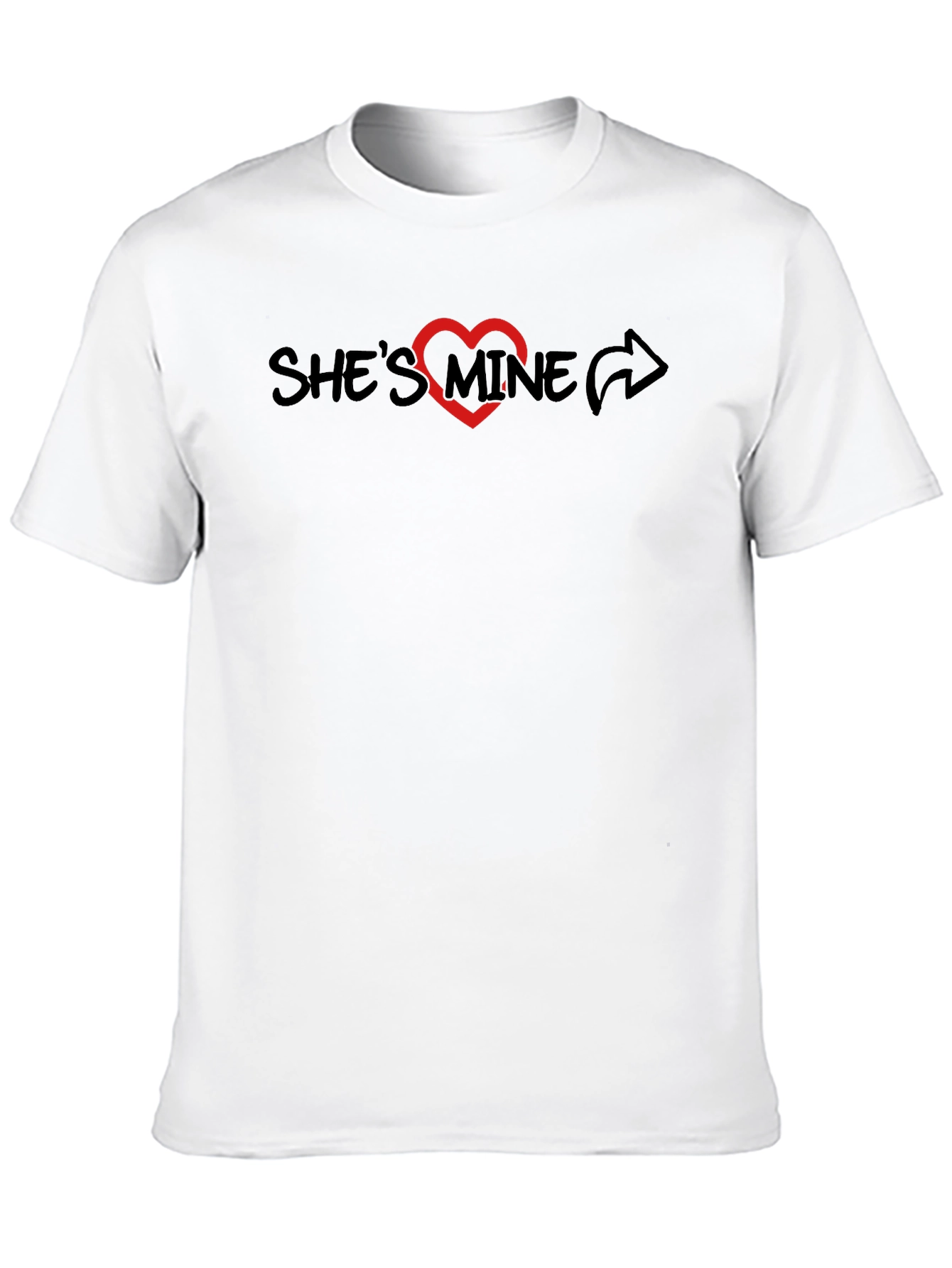 Shes Mine T-Shirt - Heart Graphic